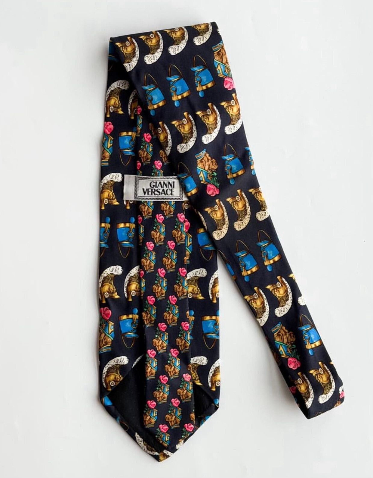 Versace Vintage Versace SS1996 Silk Necktie Size ONE SIZE - 4 Thumbnail