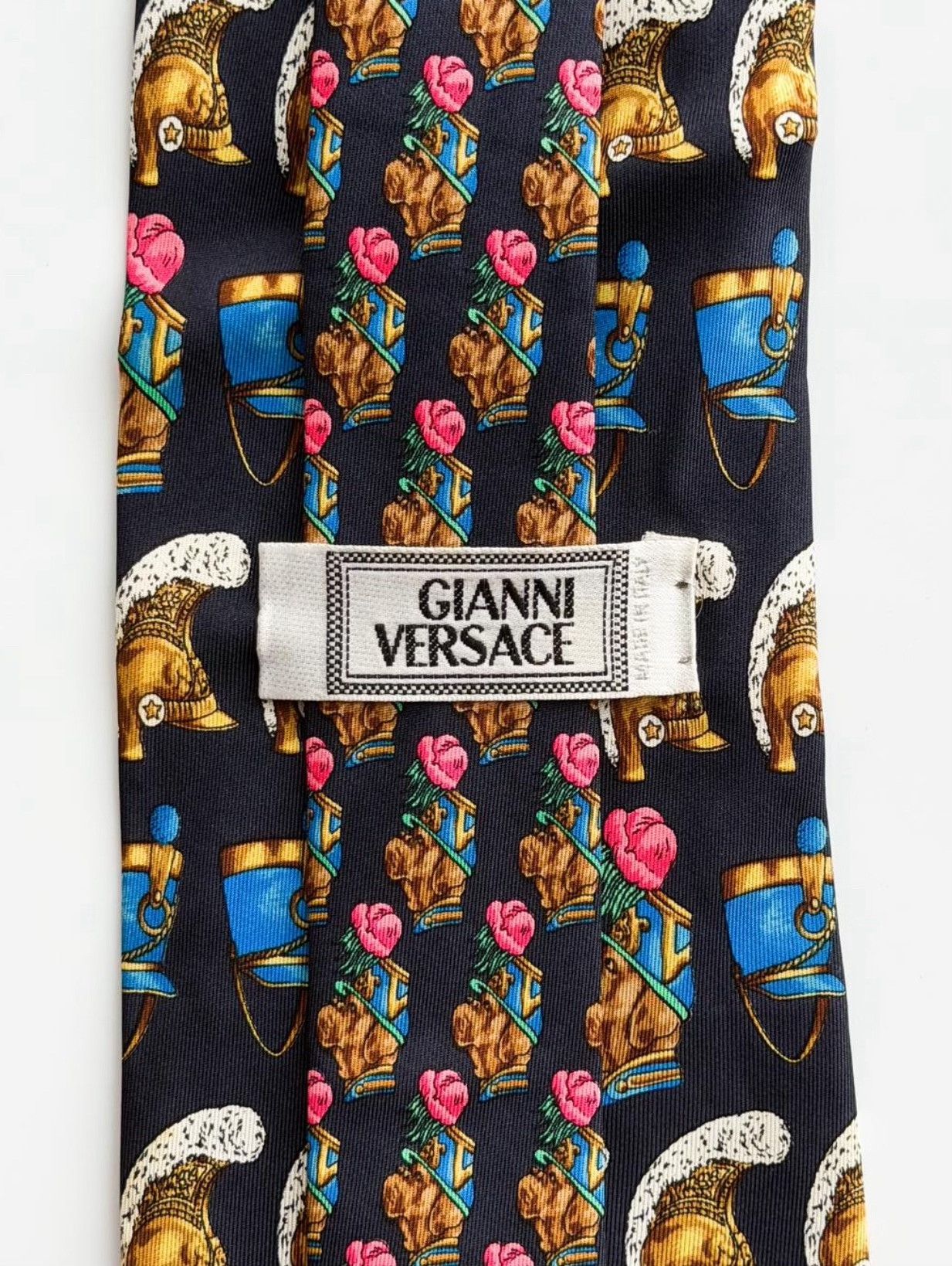 Versace Vintage Versace SS1996 Silk Necktie Size ONE SIZE - 2 Thumbnail