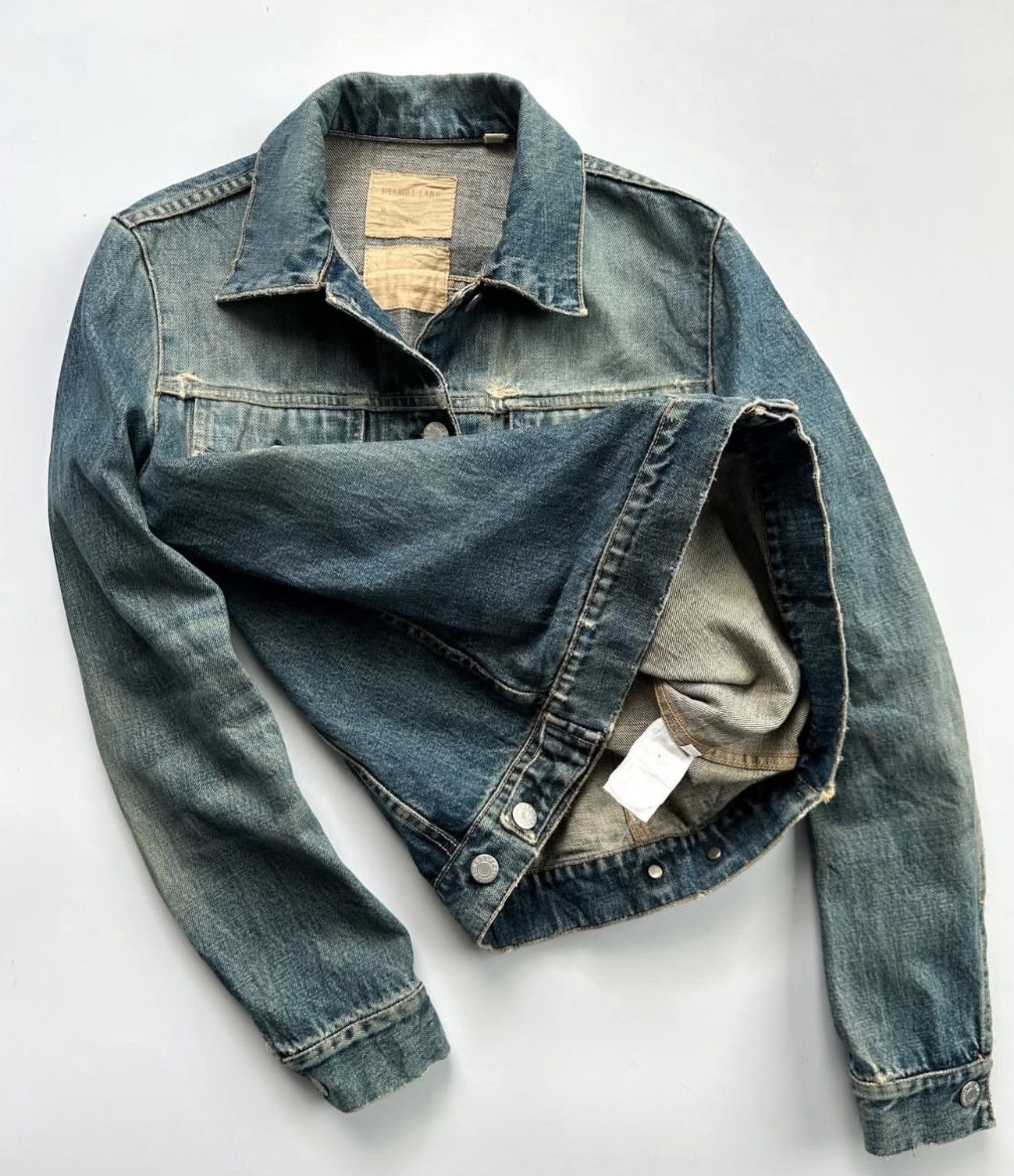 Helmut Lang 1999 Helmut Lang Faded Denim Jacket Size S / US 4 / IT 40 - 3 Thumbnail