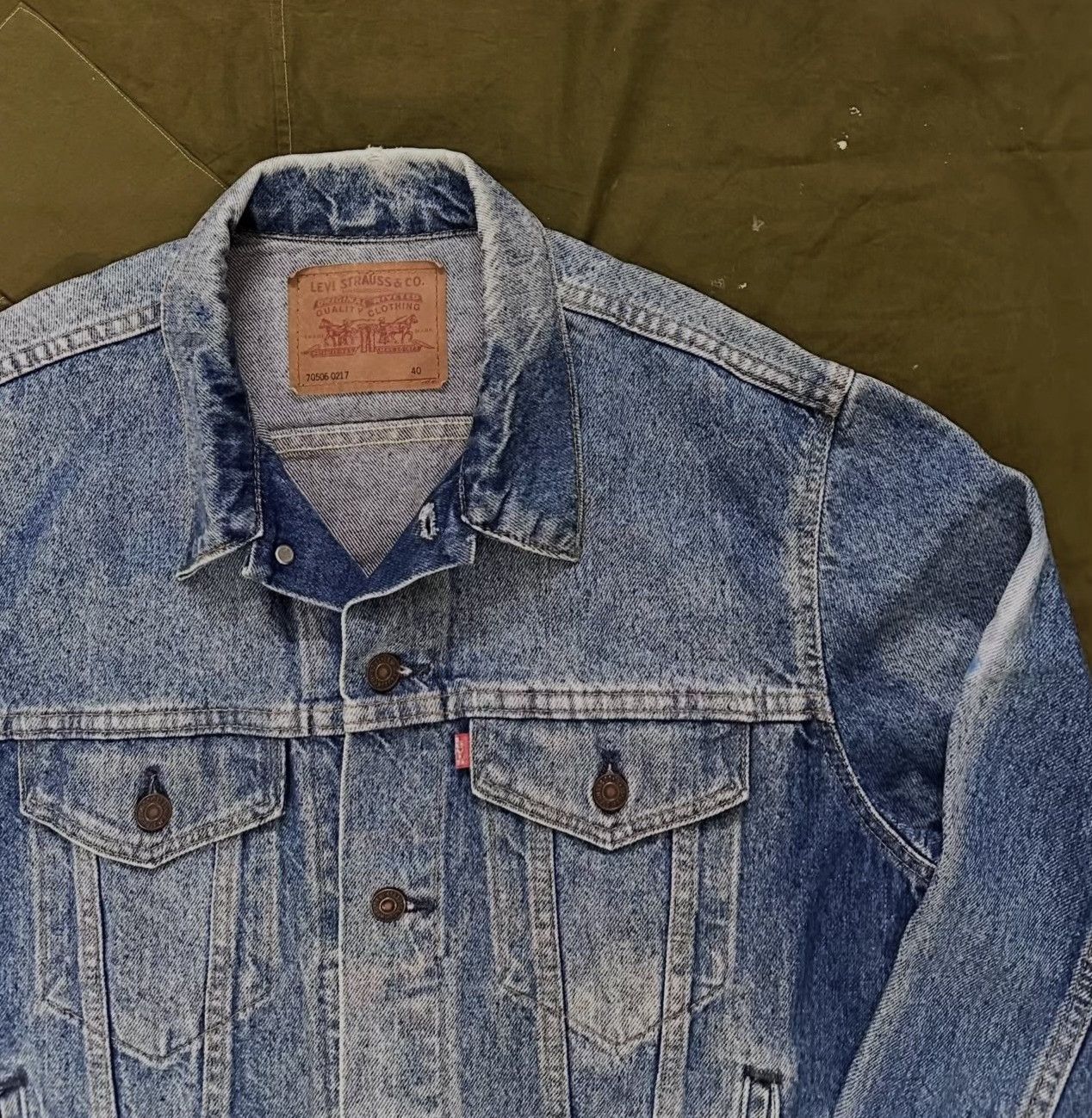 Levi's Vintage 1990s Levi's 70506 Trucker Jacket Size US M / EU 48-50 / 2 - 2 Thumbnail