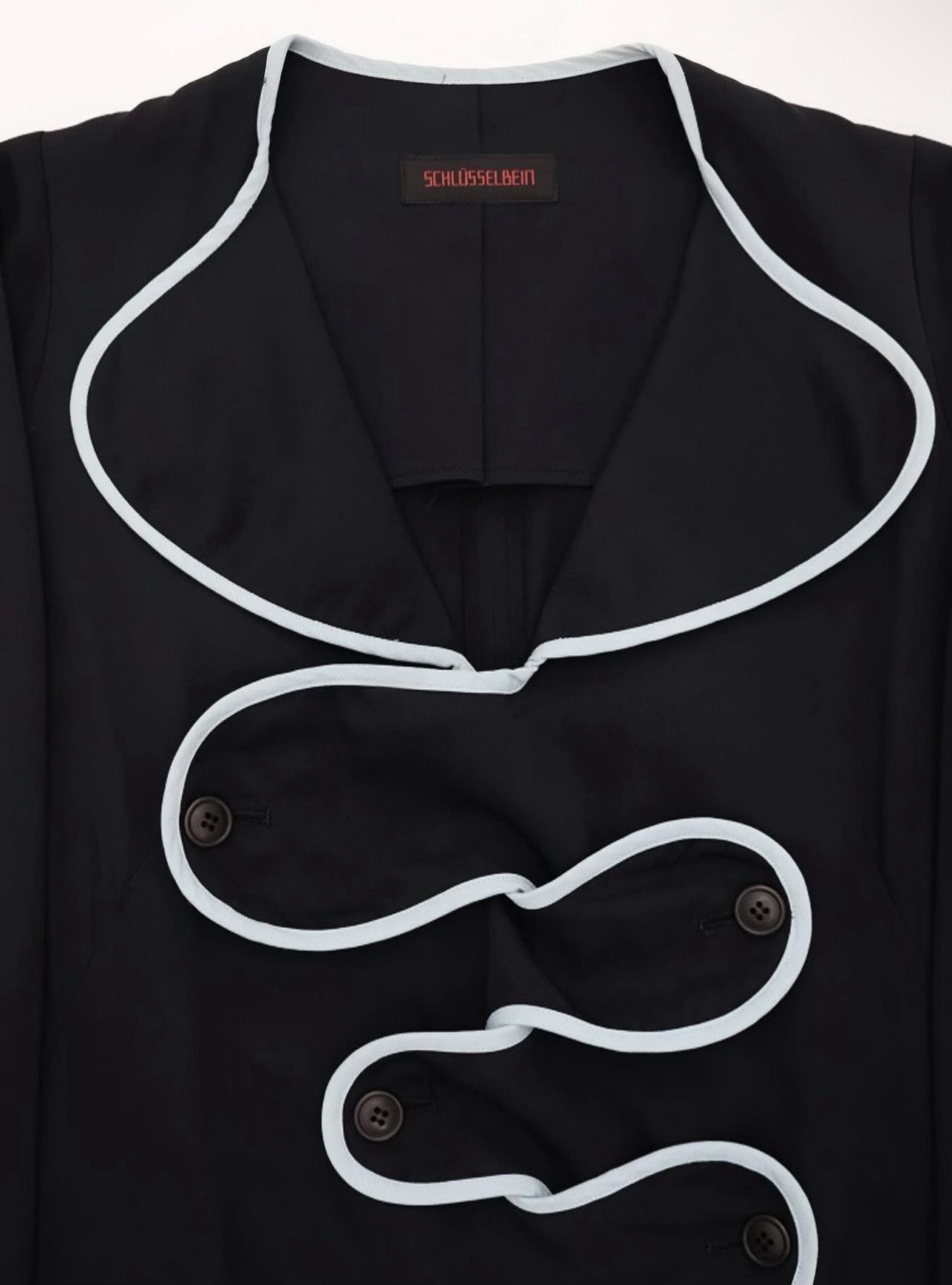 Yohji Yamamoto Vintage 1990s Yohji Schlusselbein Rayon Jacket Size US M / EU 48-50 / 2 - 3 Thumbnail