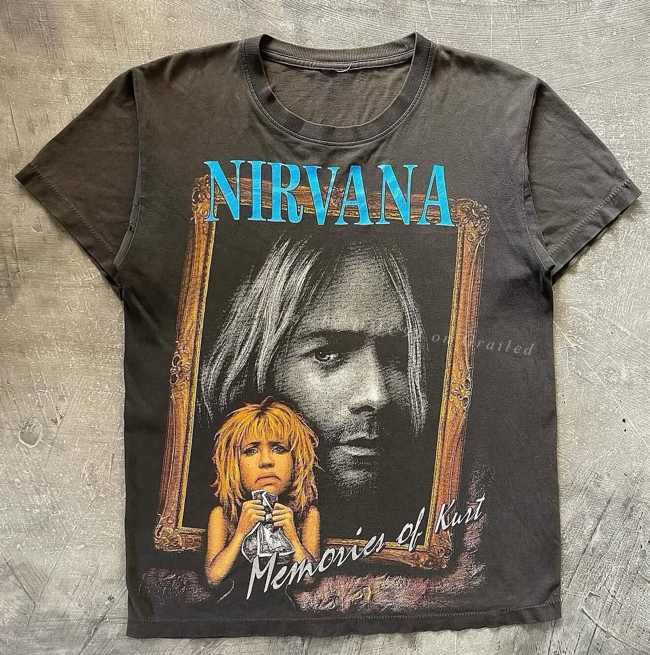 Vintage 90s Single Stitch Nirvana 'Memories Of Kurt' Tee Size US M / EU 48-50 / 2 - 2 Thumbnail