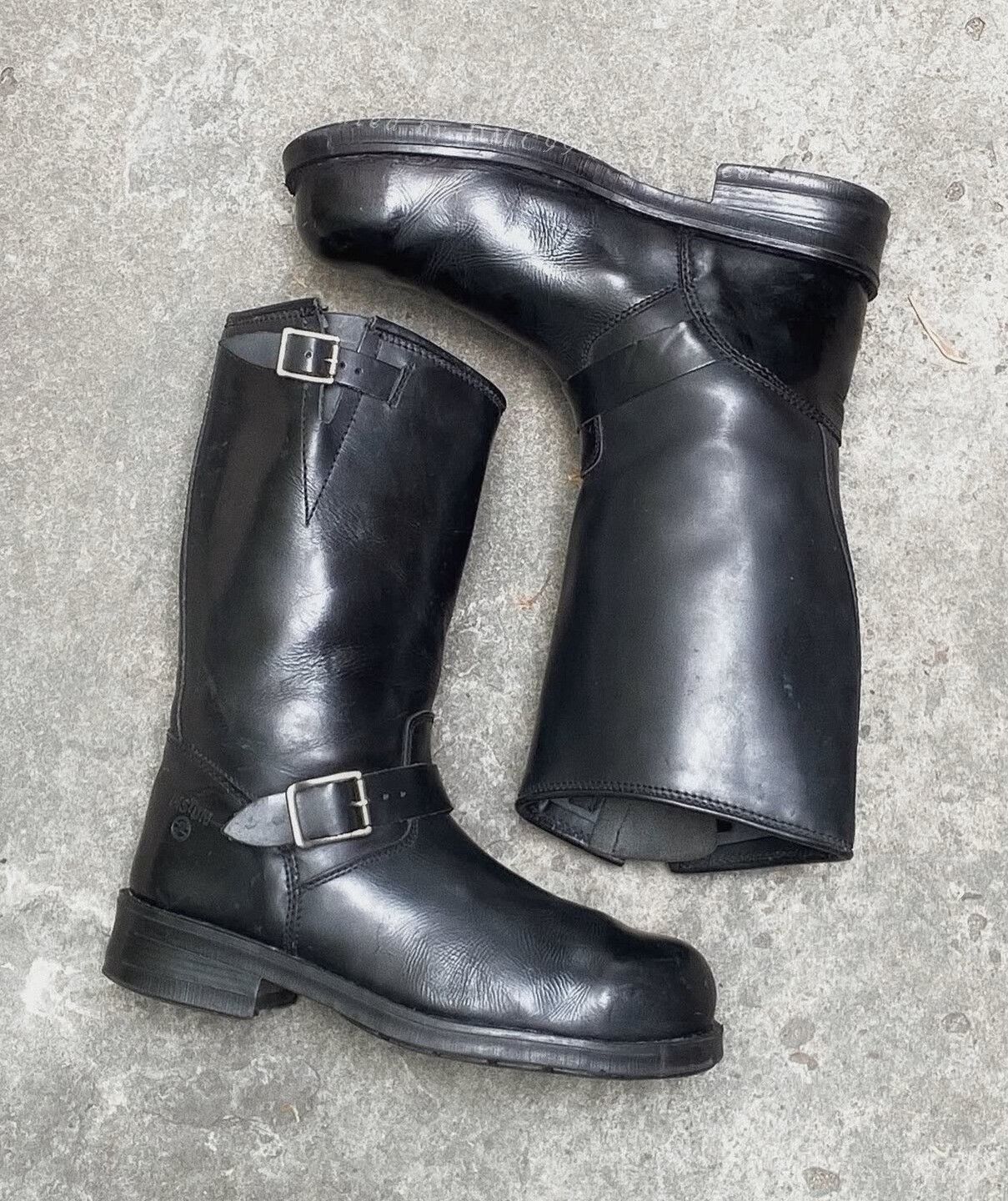 Versace Vintage Versace 1990s Steel Toe Engineer Boots Size US 9 / EU 42 - 8 Thumbnail