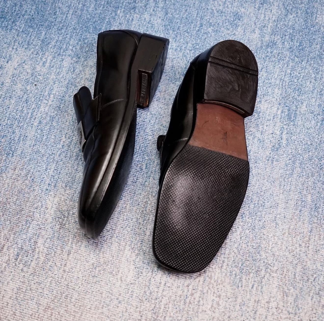 Vintage Vintage Gianni Versace Black Leather Loafer Size US 7.5 / EU 40-41 - 7 Thumbnail