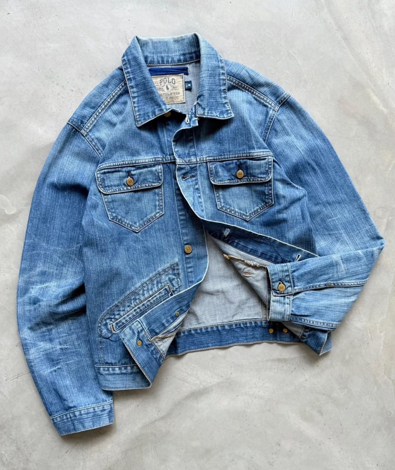 Polo Ralph Lauren Vintage 2007 Polo Ralph Lauren Western Denim Jacket Size US M / EU 48-50 / 2 - 2 Thumbnail