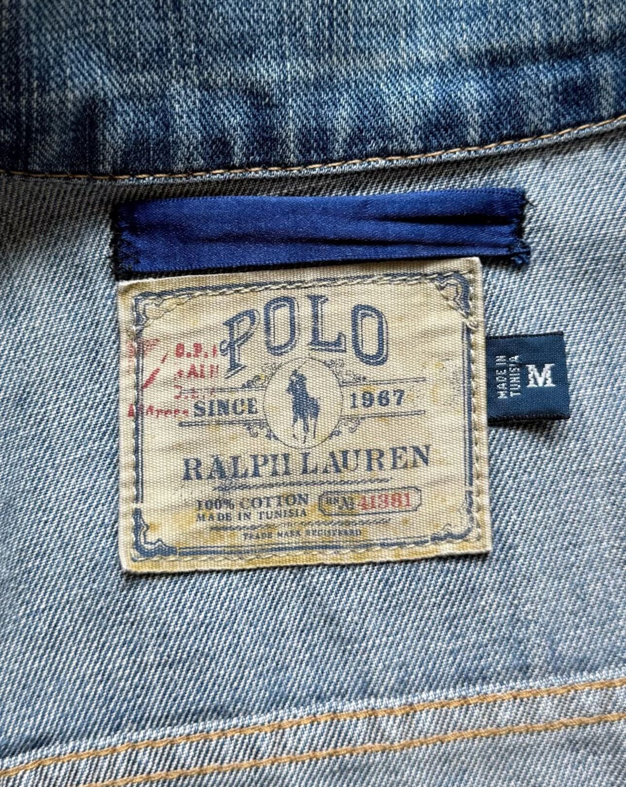 Polo Ralph Lauren Vintage 2007 Polo Ralph Lauren Western Denim Jacket Size US M / EU 48-50 / 2 - 4 Thumbnail