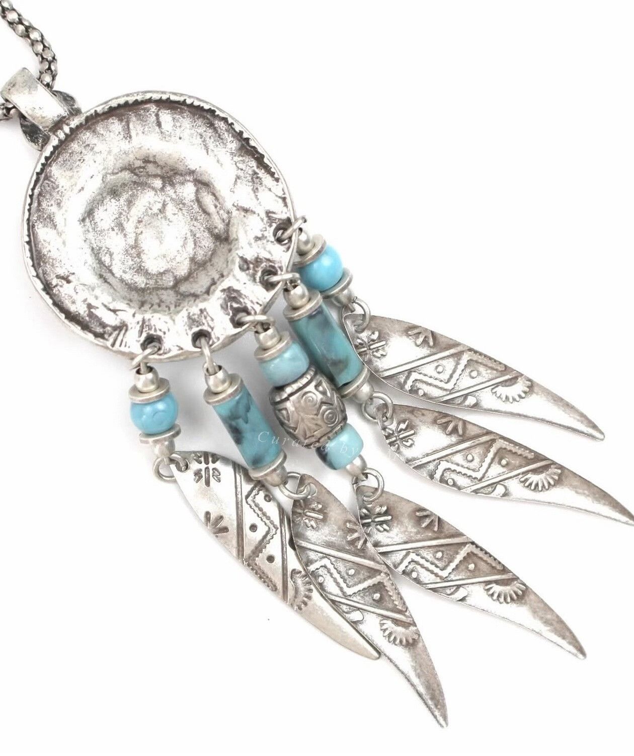 Vintage Vintage G.O.A 2000S Tribal Dreamcatcher Pendant Necklace Size ONE SIZE - 4 Thumbnail
