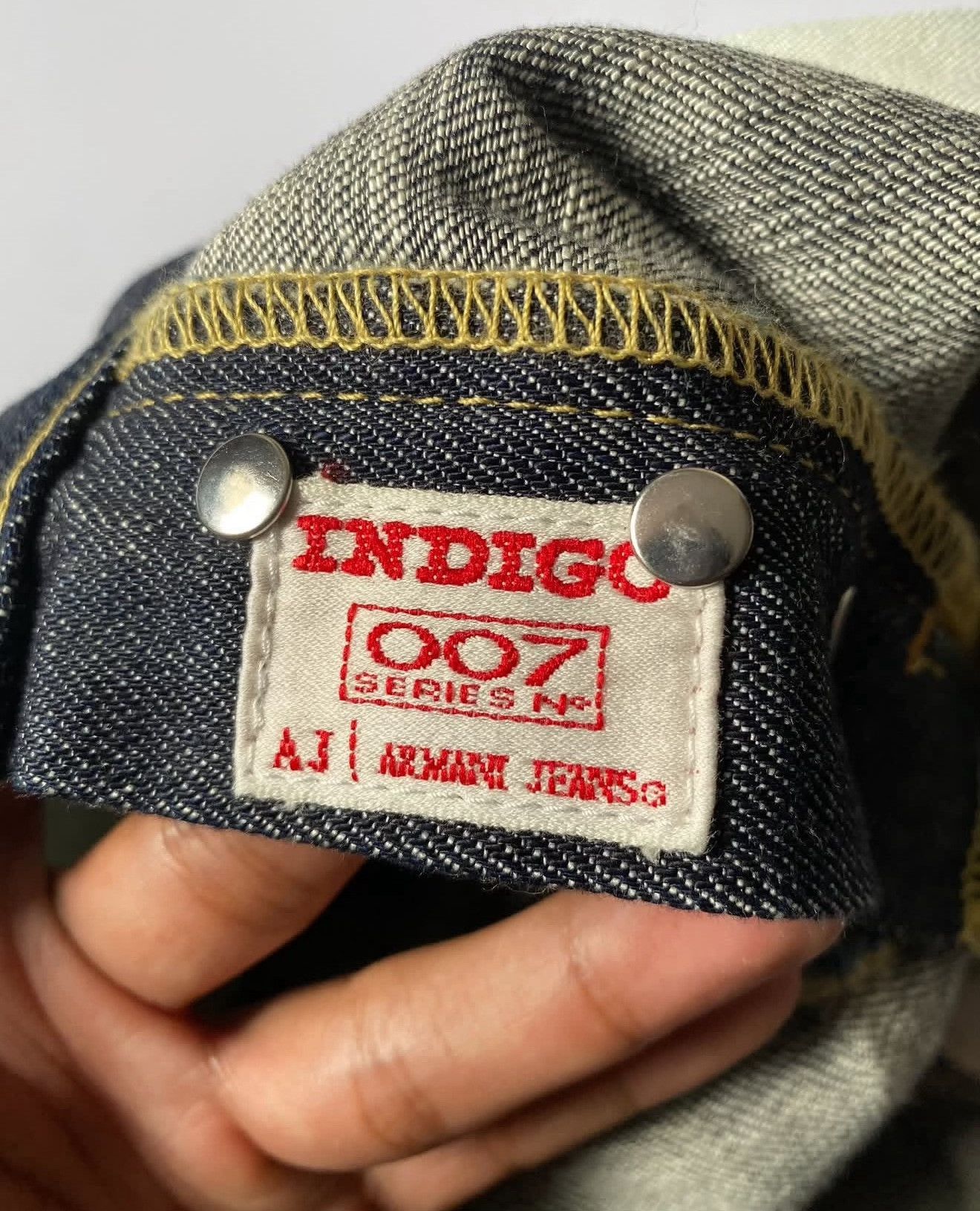 Vintage Vintage Armani 2000s Indigo 007 Jeans Size US 32 / EU 48 - 6 Thumbnail