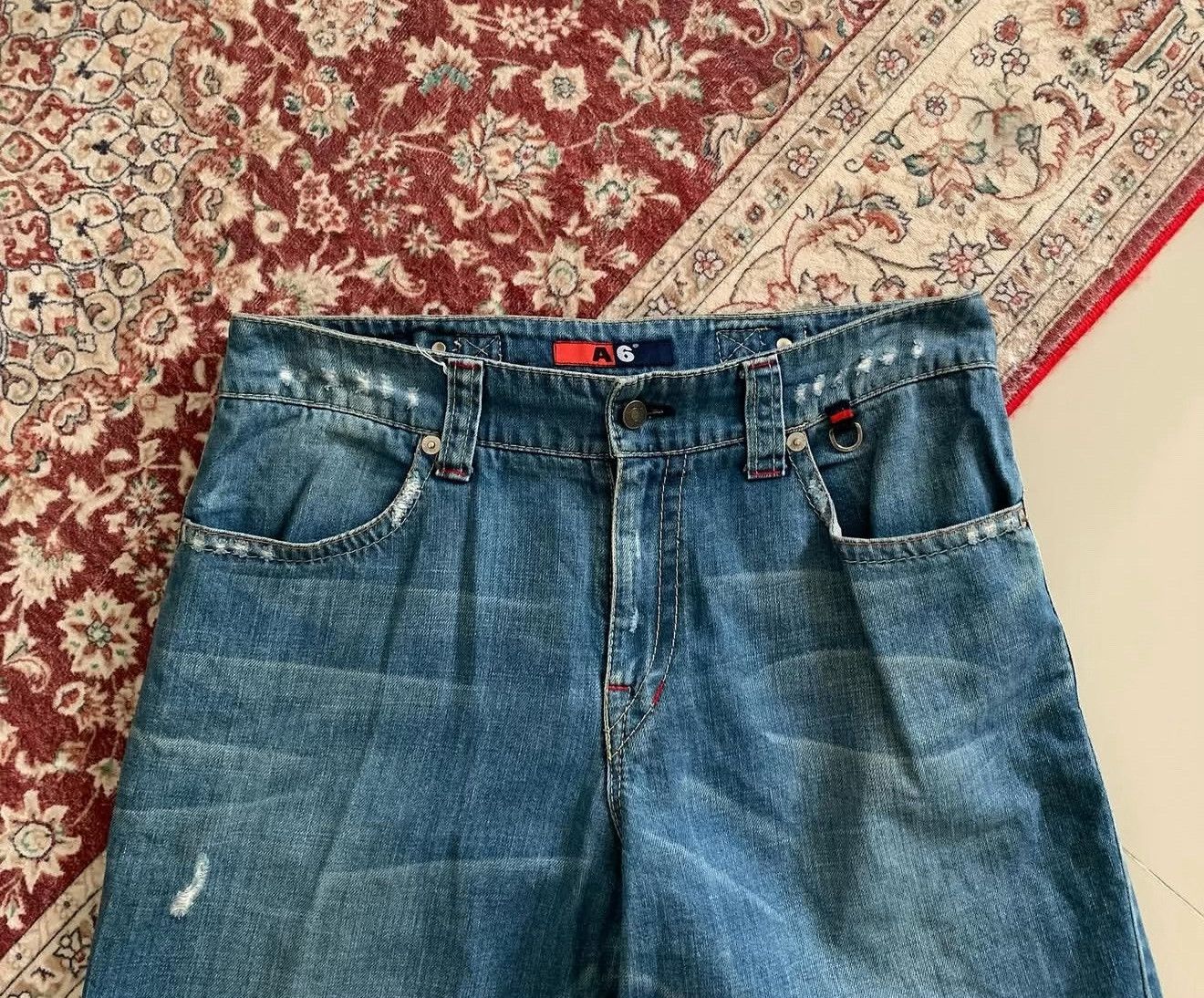 Vintage Vintage A6 2000s Engineered Buckle Back Jeans Size US 34 / EU 50 - 5 Thumbnail