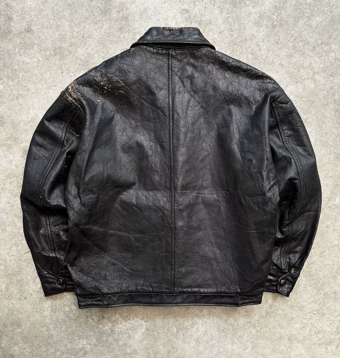 Vintage 1950s True Vintage TOP MODE Leather Jacket Size US M / EU 48-50 / 2 - 8 Thumbnail