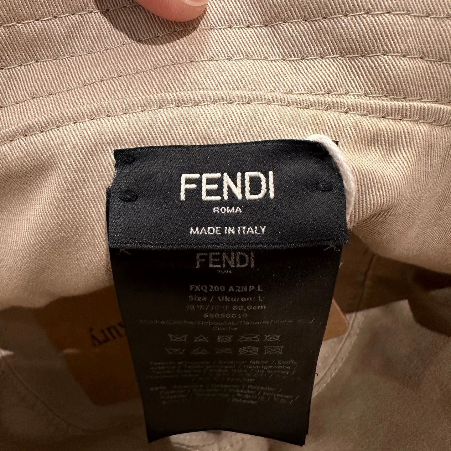 Fendi Brown Full Print Bucket Hat Size ONE SIZE - 4 Thumbnail