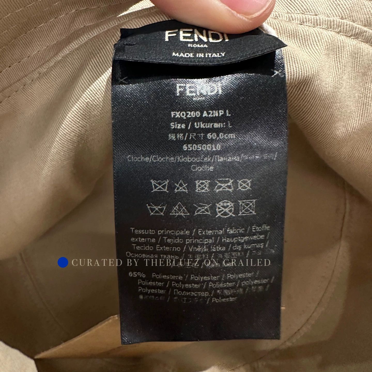 Fendi Brown Full Print Bucket Hat Size ONE SIZE - 5 Thumbnail