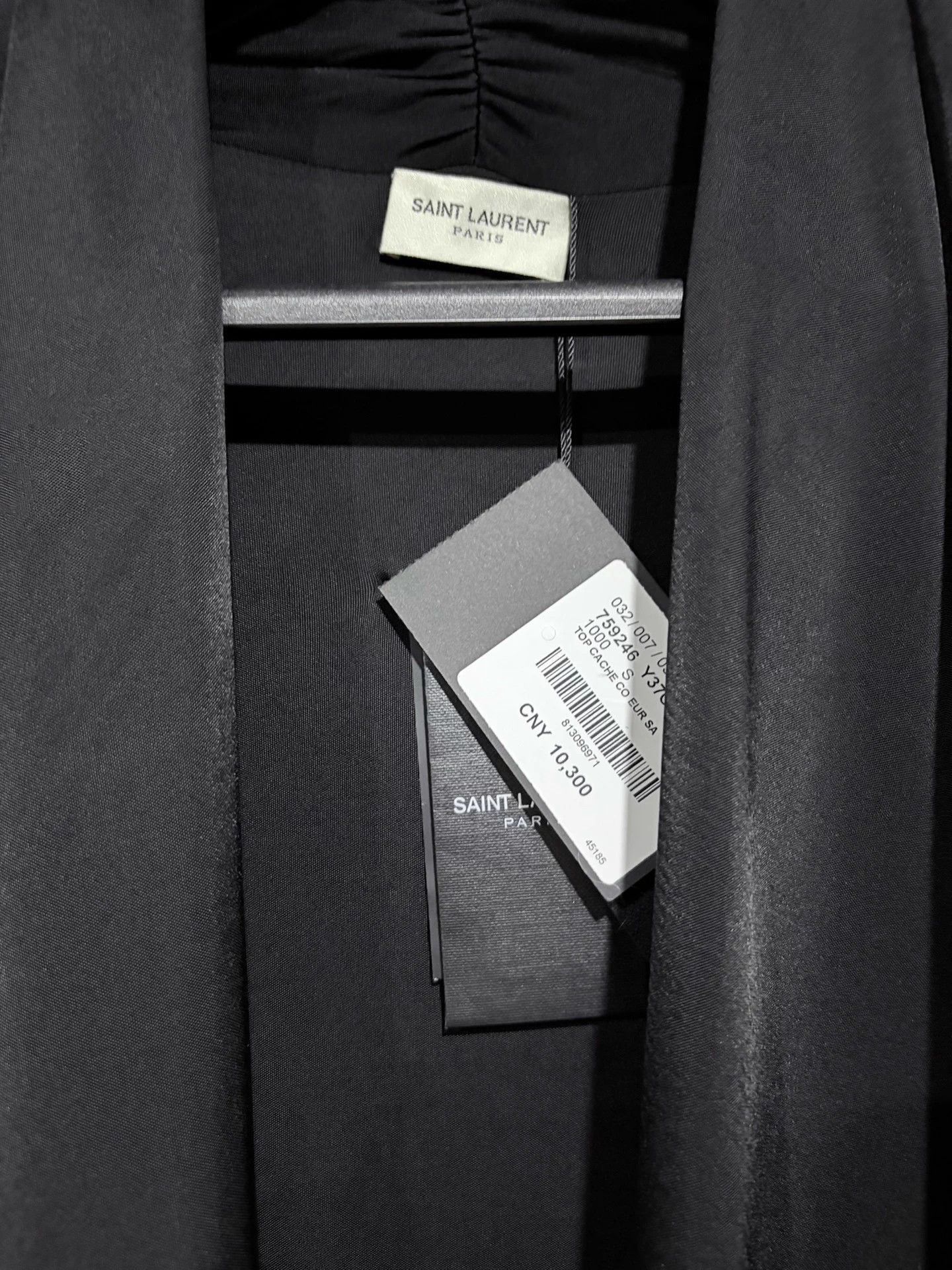Saint Laurent Paris Satin Tie Vest in Black Size US S / EU 44-46 / 1 - 5 Thumbnail