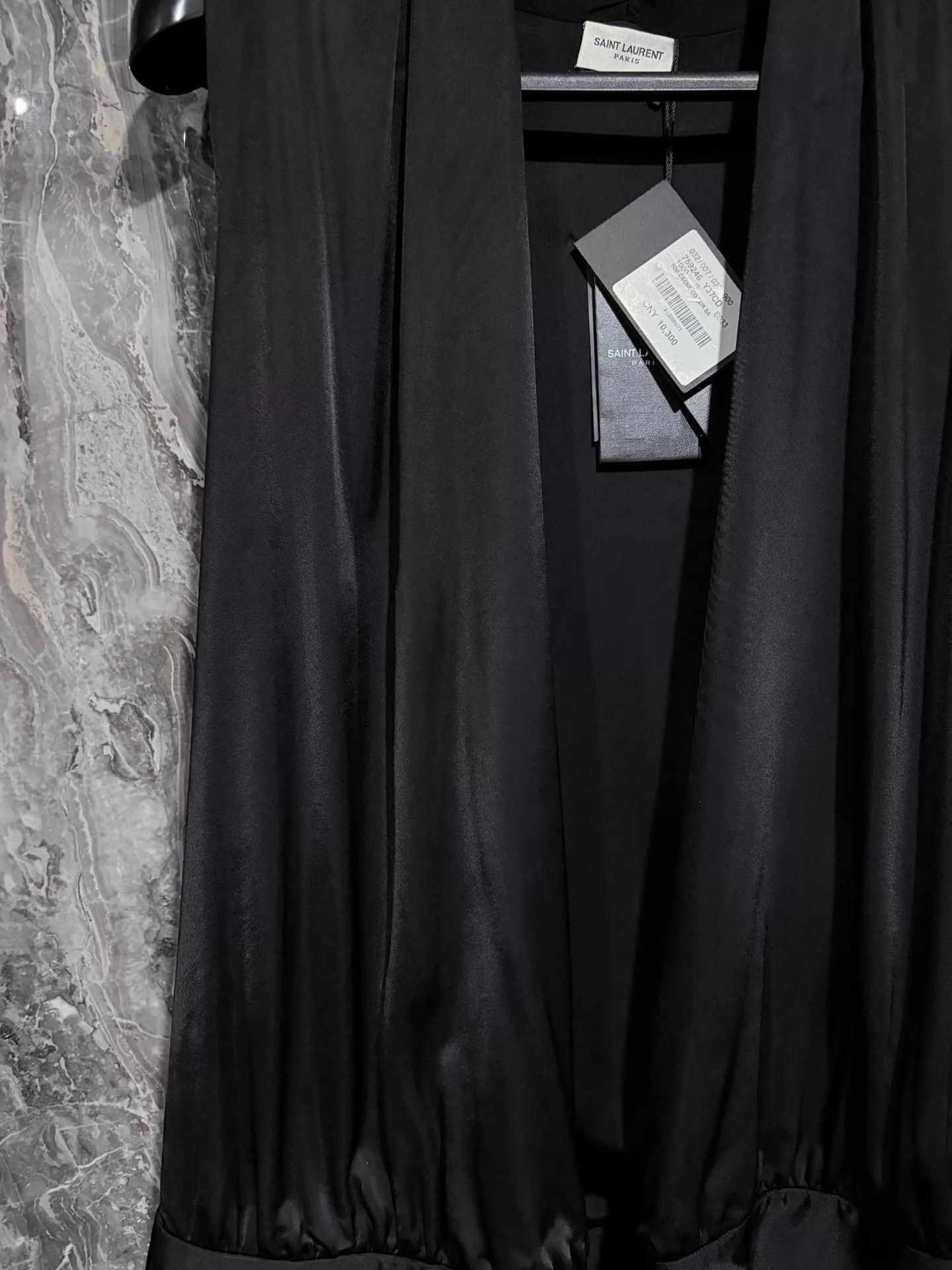 Saint Laurent Paris Satin Tie Vest in Black Size US S / EU 44-46 / 1 - 2 Thumbnail
