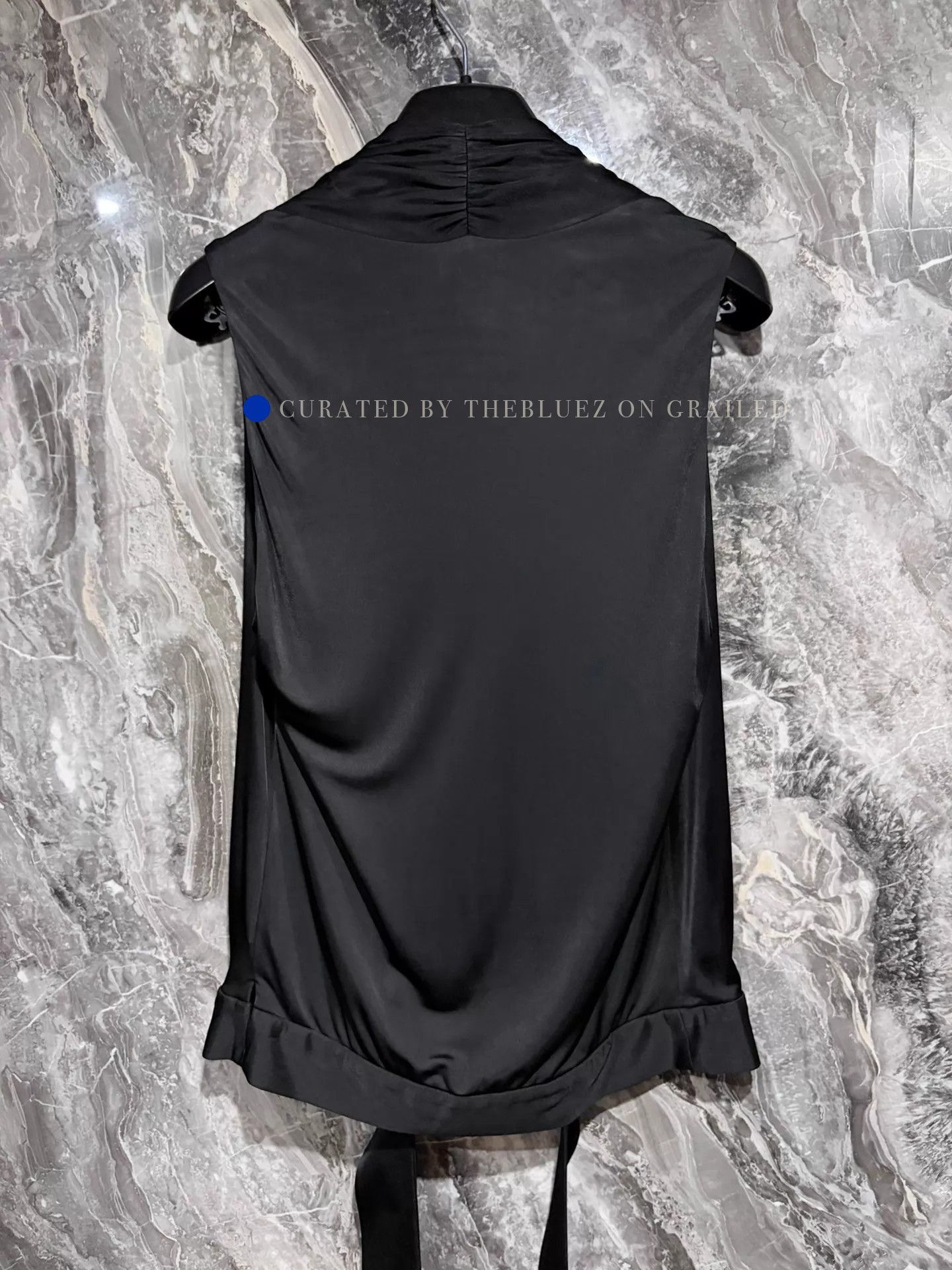 Saint Laurent Paris Satin Tie Vest in Black Size US S / EU 44-46 / 1 - 4 Thumbnail