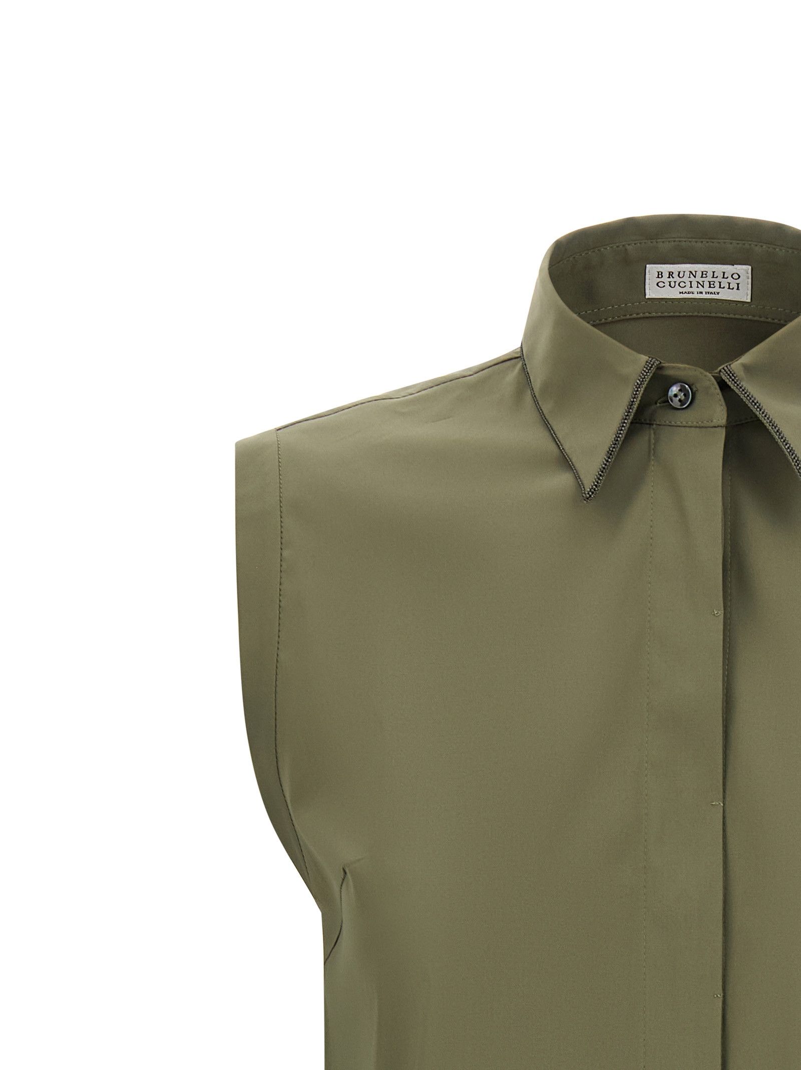 Brunello Cucinelli 'Shiny Trim' shirt Size L / US 10 / IT 46 - 3 Thumbnail