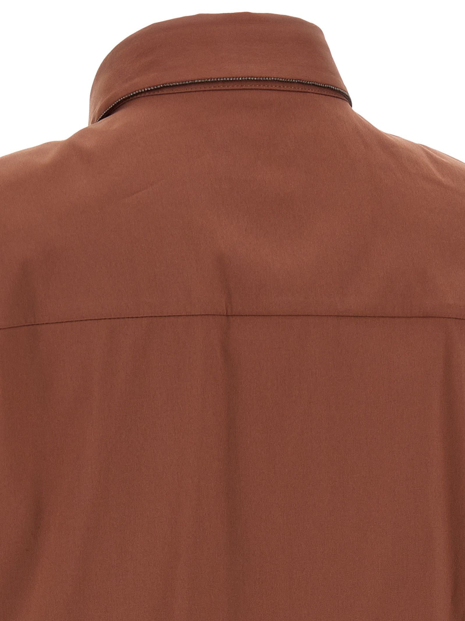 Brunello Cucinelli 'Shiny Trim' shirt Size XS / US 0-2 / IT 36-38 - 4 Thumbnail