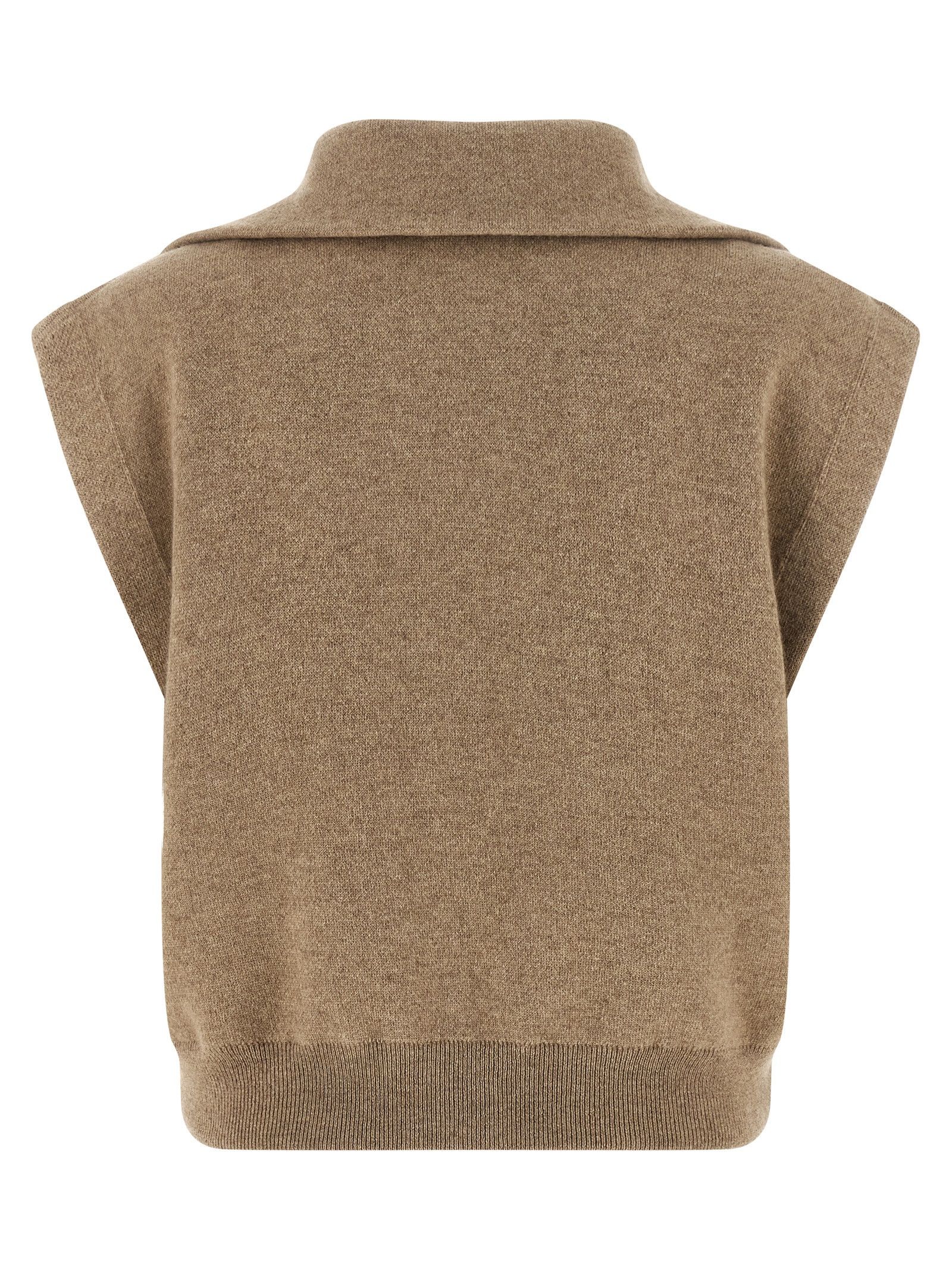 Brunello Cucinelli 'Shiny Zipper Pull' vest Size S / US 4 / IT 40 - 2 Thumbnail