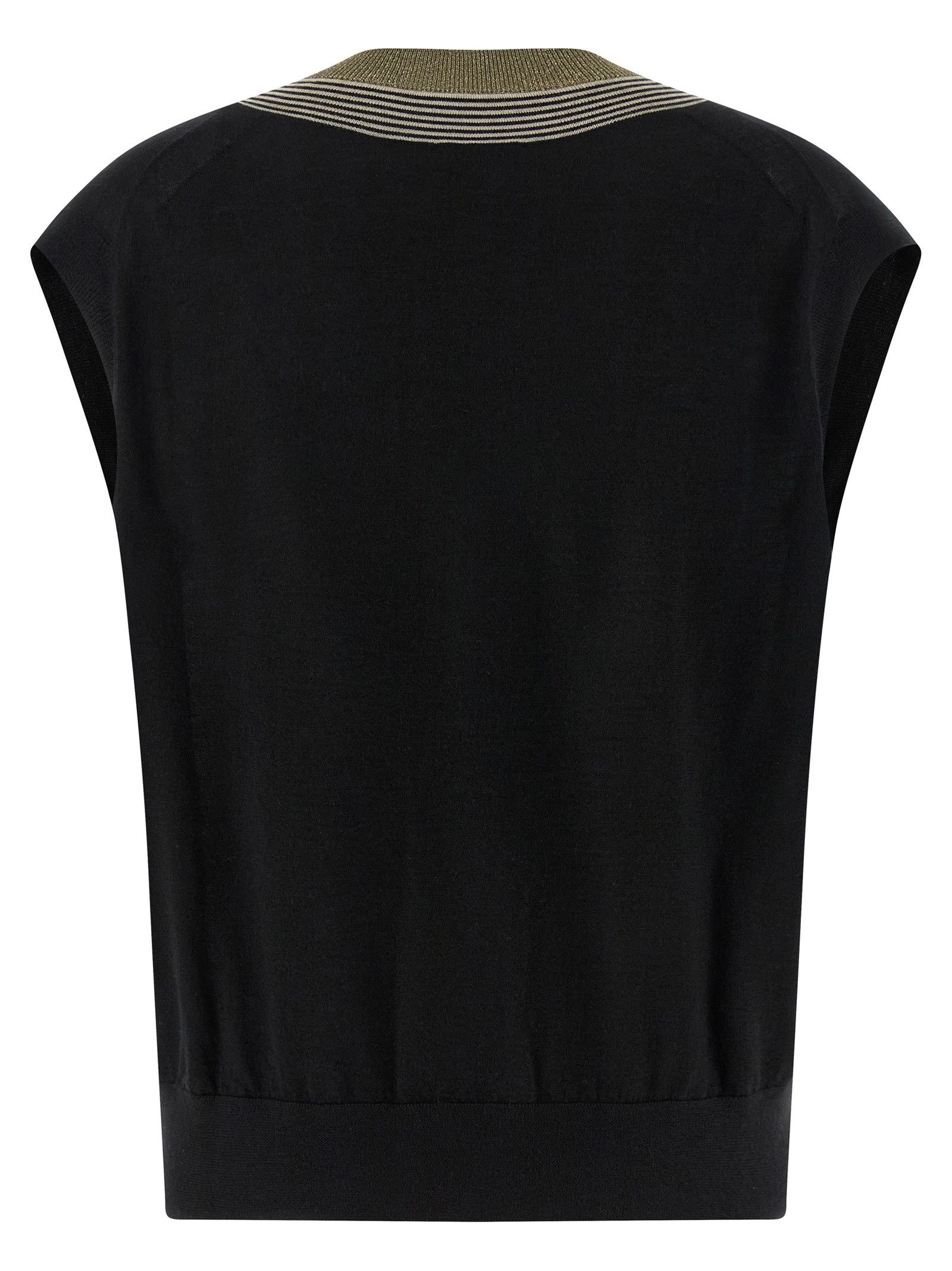 Brunello Cucinelli 'Sparkling Neckline' vest Size XS / US 0-2 / IT 36-38 - 2 Thumbnail