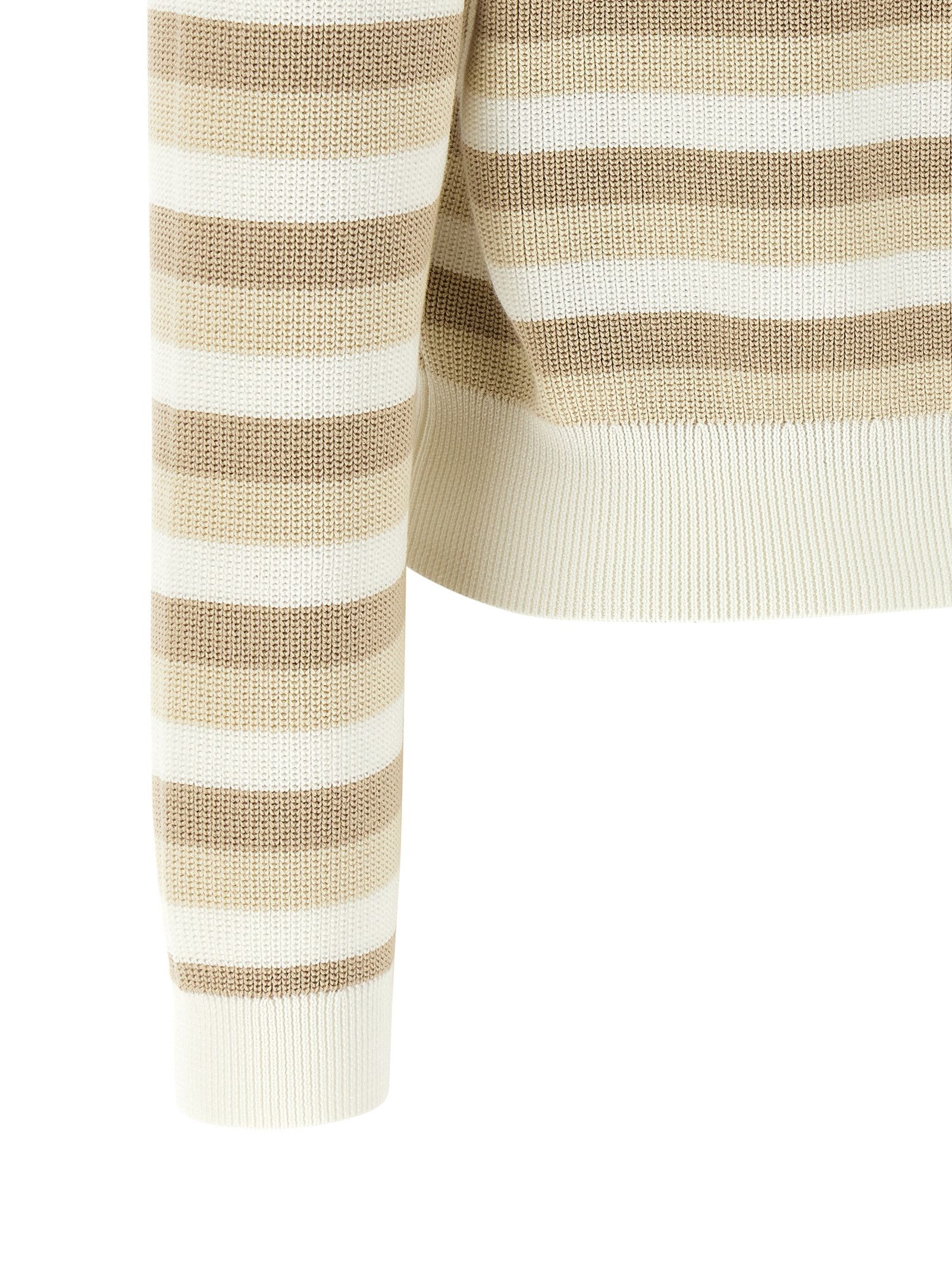 Brunello Cucinelli Striped cotton sweater Size L / US 10 / IT 46 - 4 Thumbnail