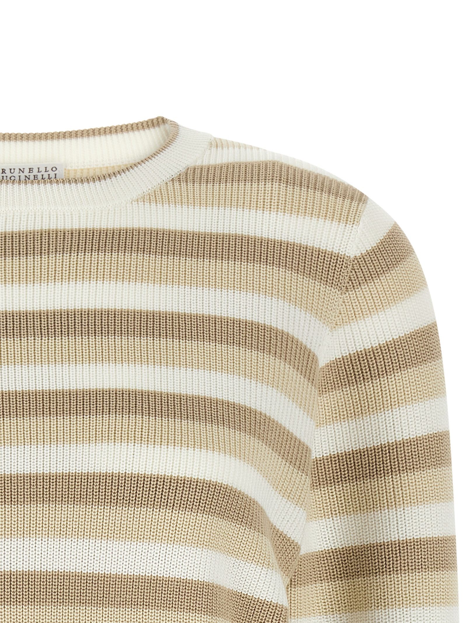 Brunello Cucinelli Striped cotton sweater Size XS / US 0-2 / IT 36-38 - 3 Thumbnail