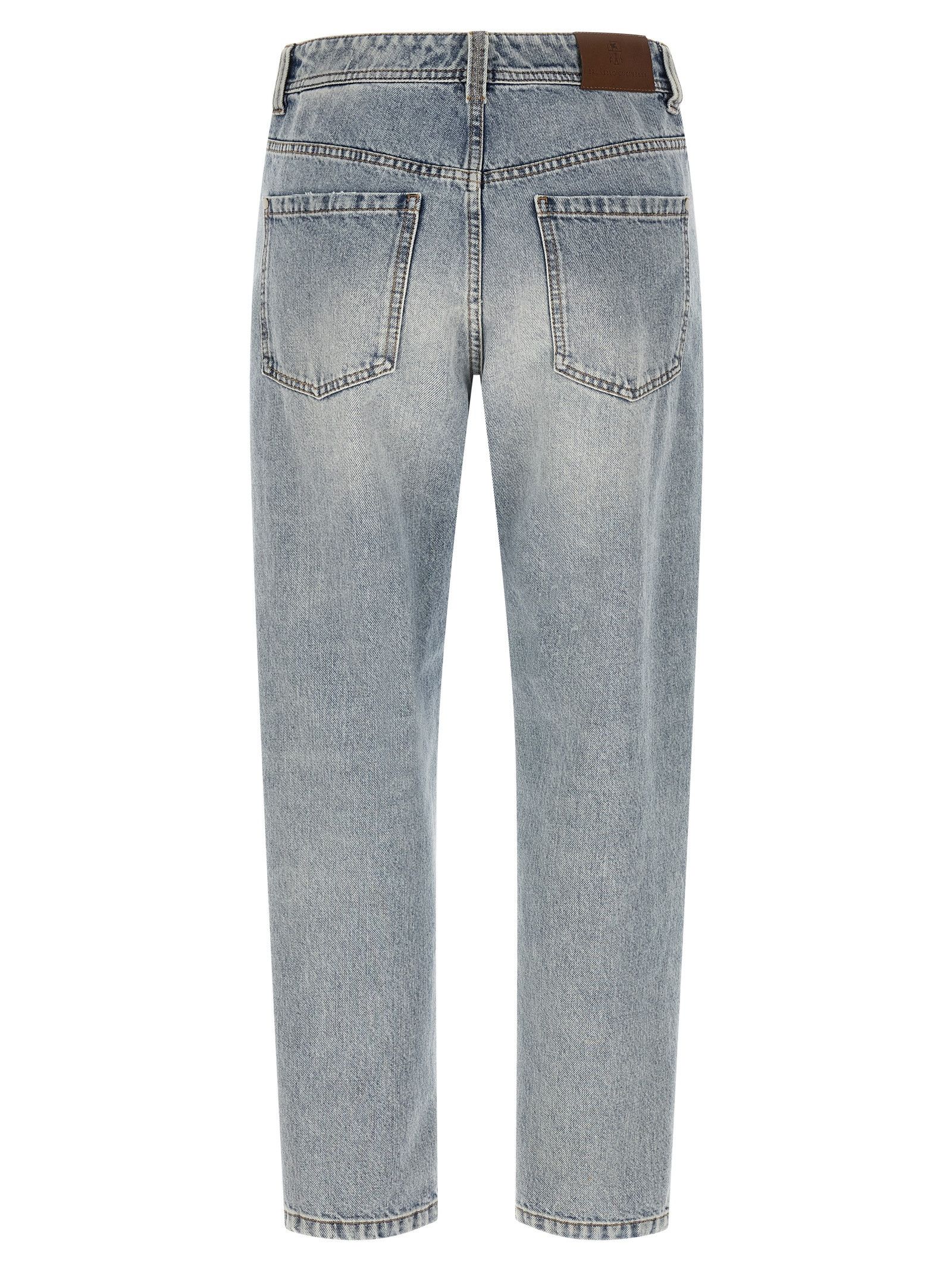 Brunello Cucinelli 'Baggy Tapered' jeans Size 28" / US 6 / IT 42 - 2 Thumbnail