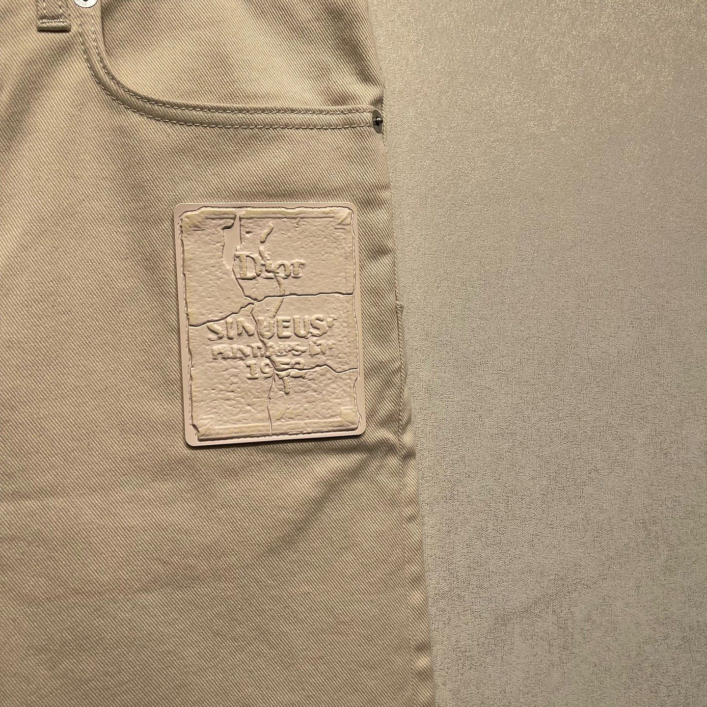 Dior Dior Logo Patch Cotton Casual Pants Size 30 Size US 30 / EU 46 - 7 Thumbnail