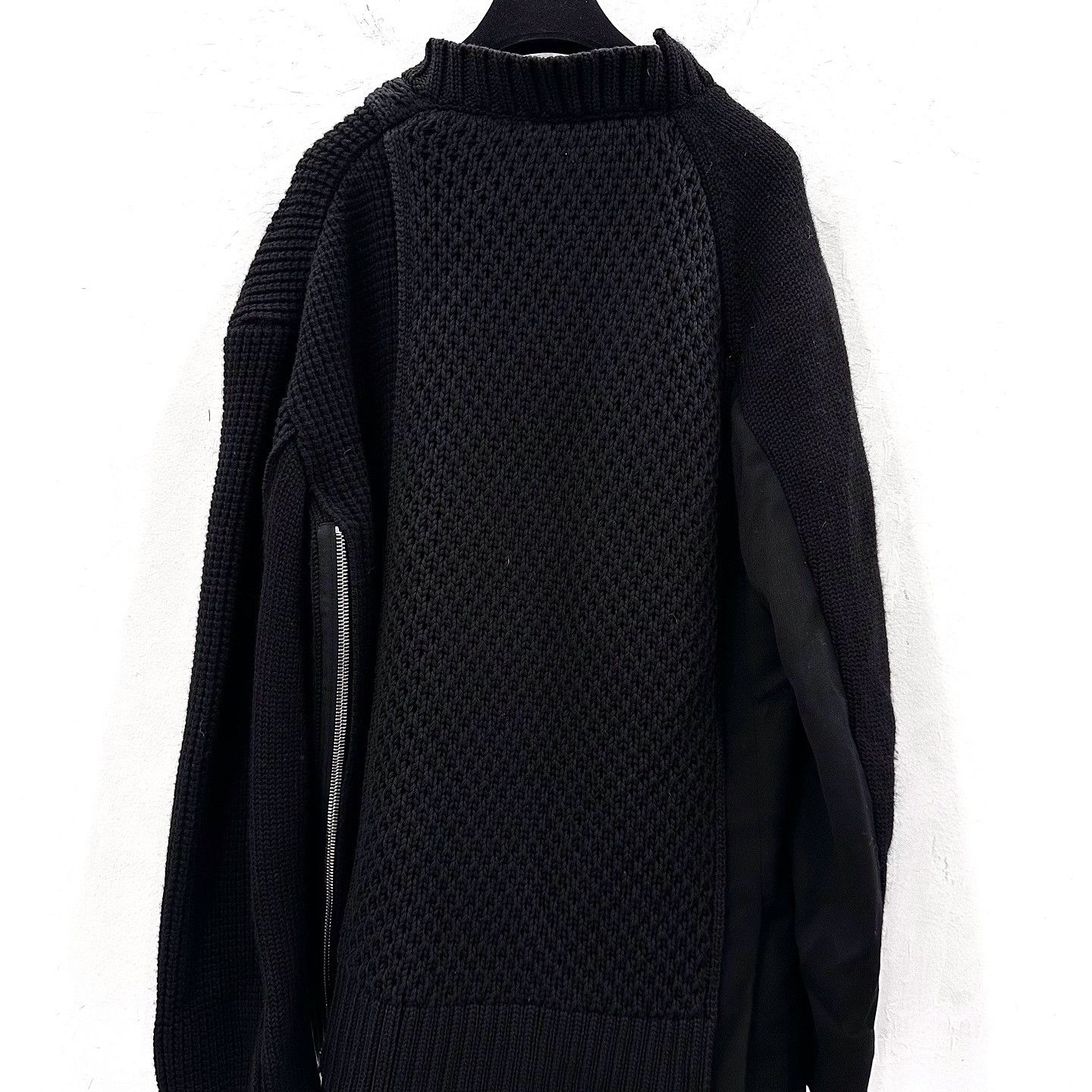 Dior Dior x Sacai Zip Knit Sweater Size XL Size US XL / EU 56 / 4 - 2 Thumbnail