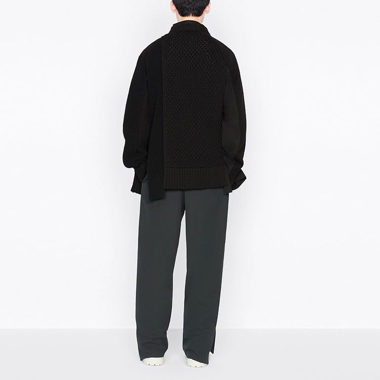 Dior Dior x Sacai Zip Knit Sweater Size XL Size US XL / EU 56 / 4 - 11 Thumbnail