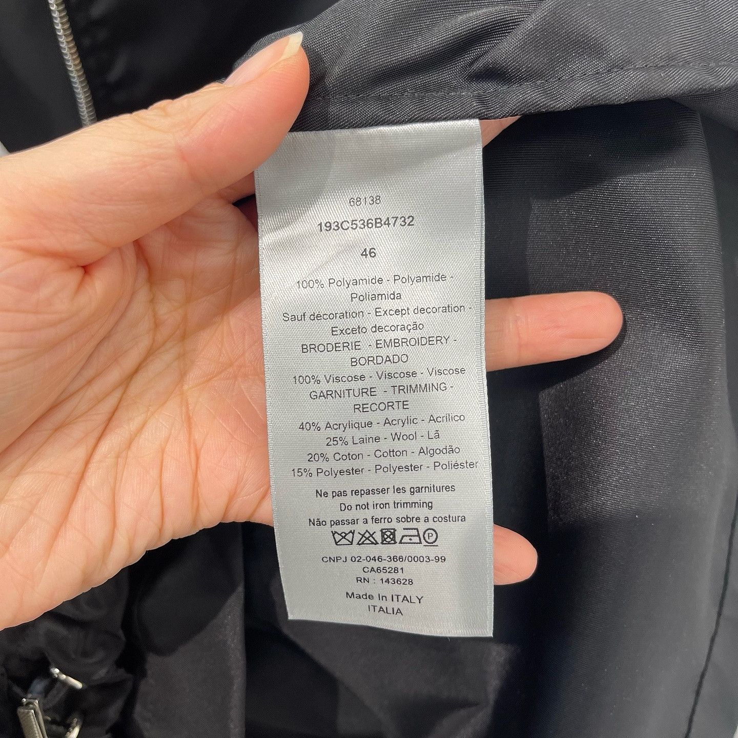 Dior Dior Lion Embroidery Zip Jacket Black Size 46 Size US S / EU 44-46 / 1 - 4 Thumbnail