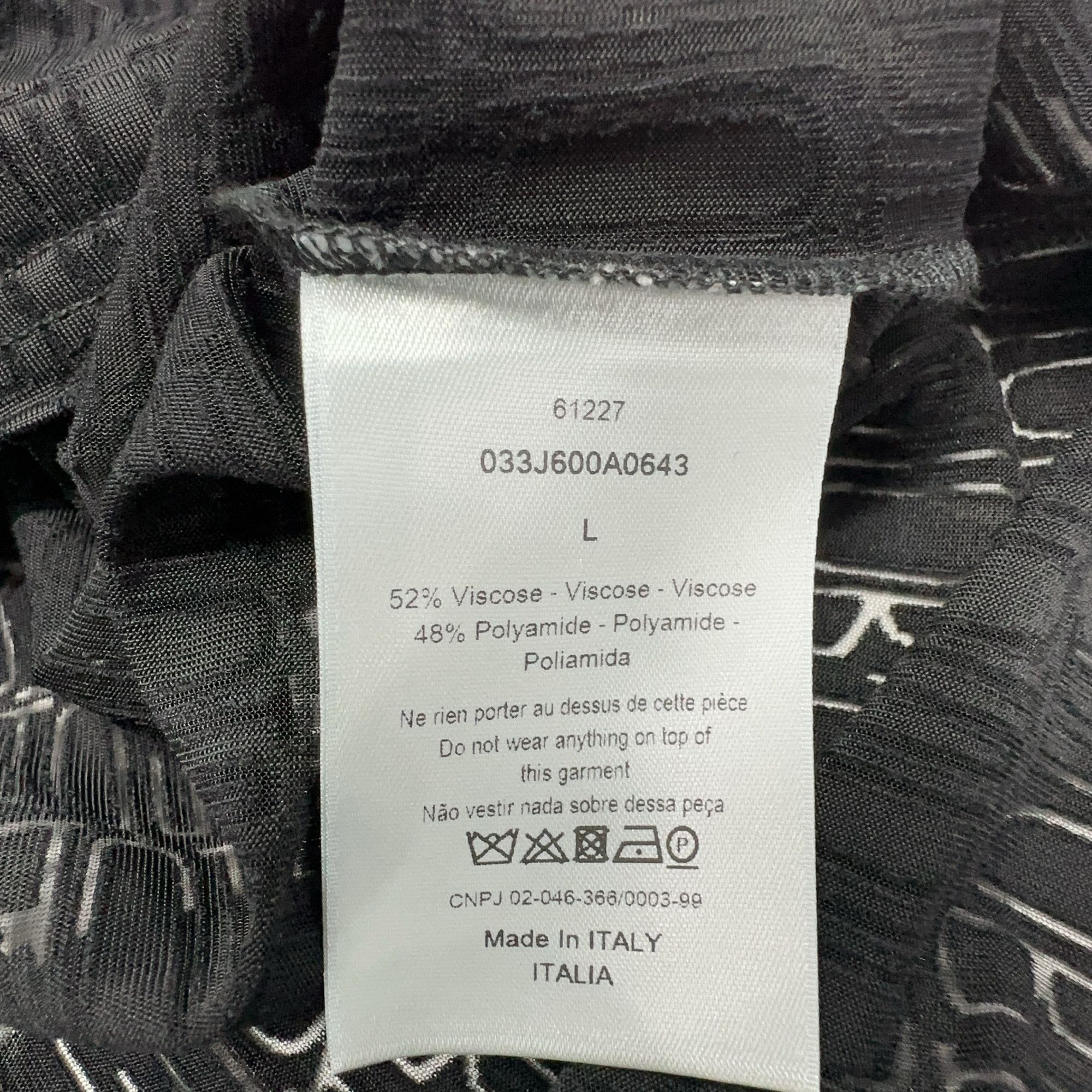 Dior Dior All Over Logo T-Shirt Size L Size US L / EU 52-54 / 3 - 5 Thumbnail