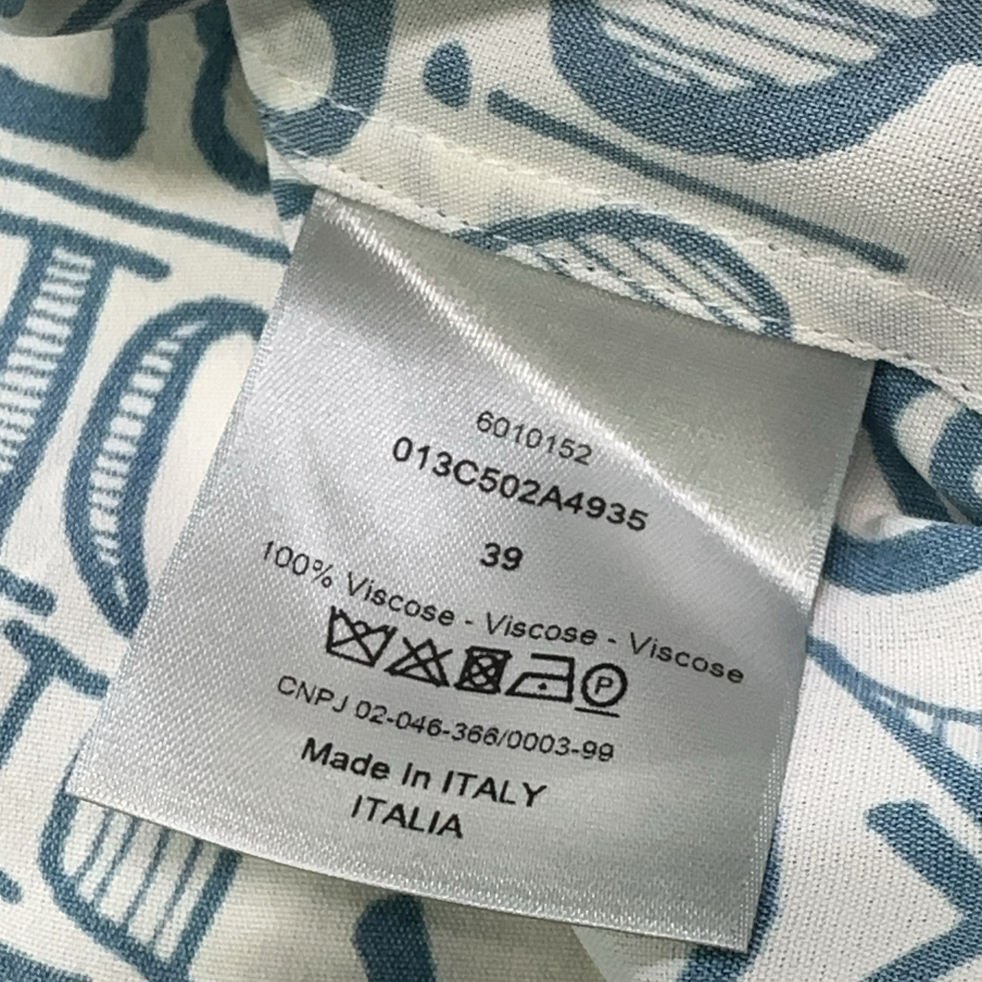 Dior Dior x Shawn Logo Print Shirt Size M Size US M / EU 48-50 / 2 - 5 Thumbnail