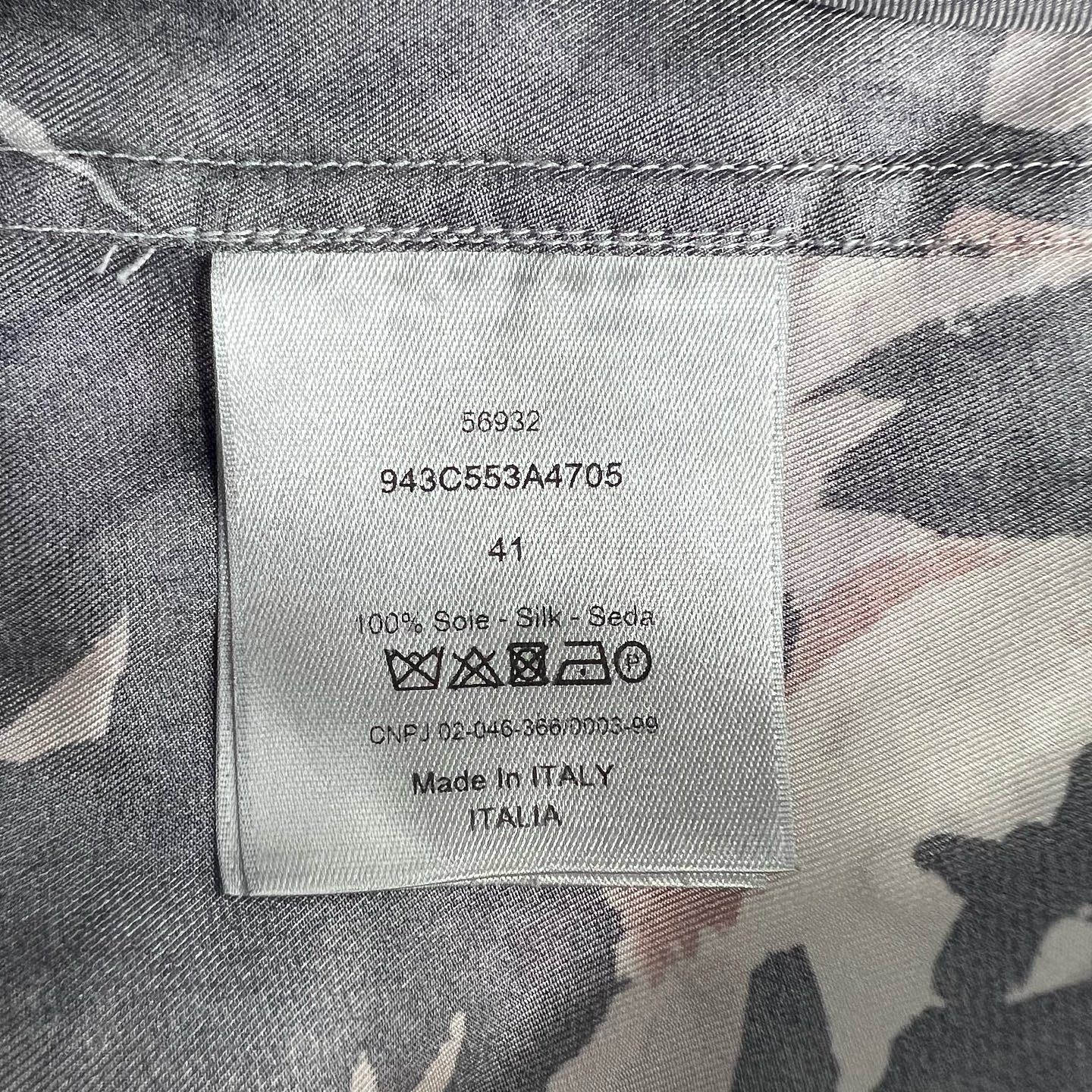 Dior Dior Printed Silk Shirt Size L Size US L / EU 52-54 / 3 - 4 Thumbnail