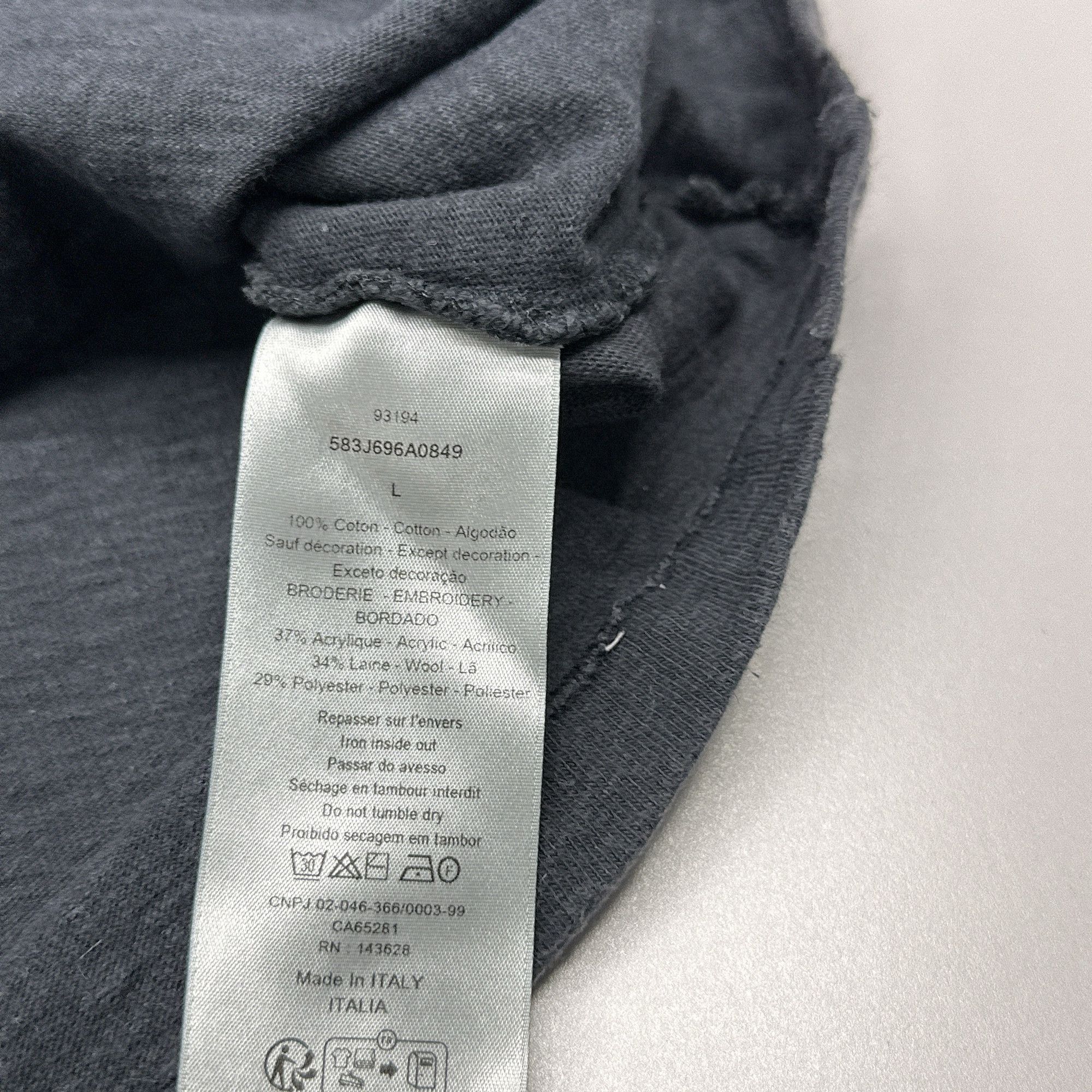 Dior Dior Embroidered Logo T-Shirt Size L Size US L / EU 52-54 / 3 - 4 Thumbnail