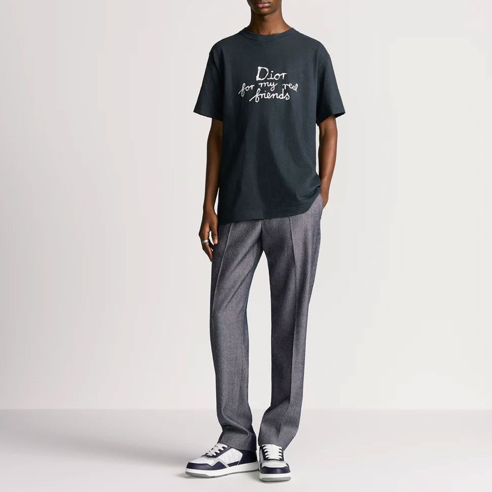 Dior Dior Embroidered Logo T-Shirt Size L Size US L / EU 52-54 / 3 - 13 Thumbnail