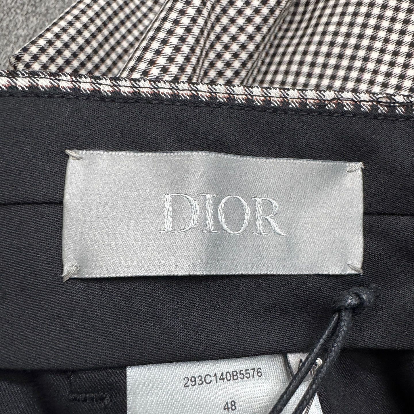 Dior Dior Check Wool Mohair Trousers Size 32 Size US 32 / EU 48 - 3 Thumbnail