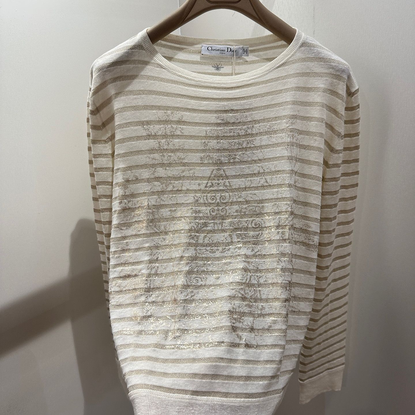 Dior Dior Metallic Striped Sweater Size S Size XS / US 0-2 / IT 36-38 - 6 Thumbnail
