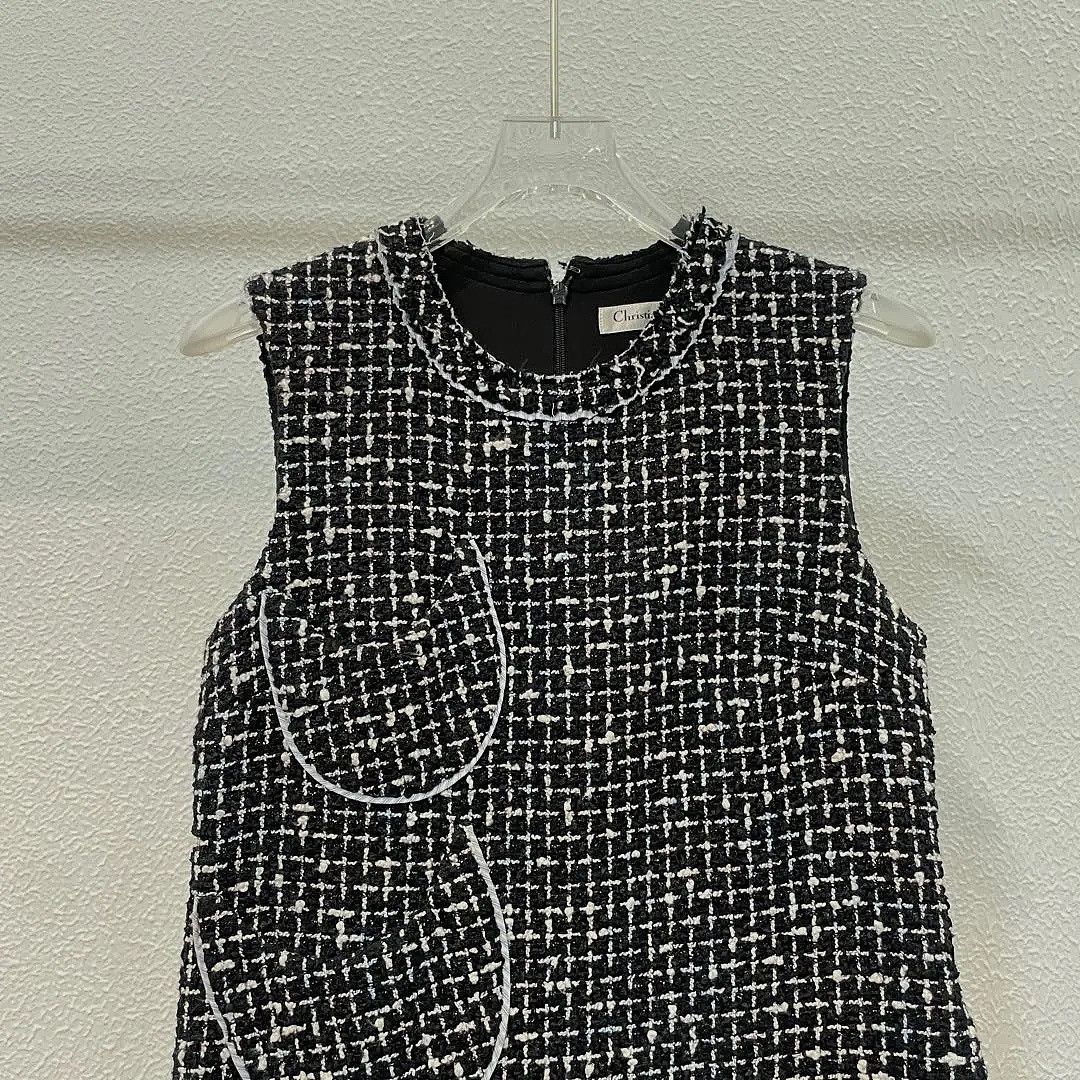 Dior Dior Tweed Sleeveless Mini Dress Size 34 Size XS / US 0-2 / IT 36-38 - 3 Thumbnail