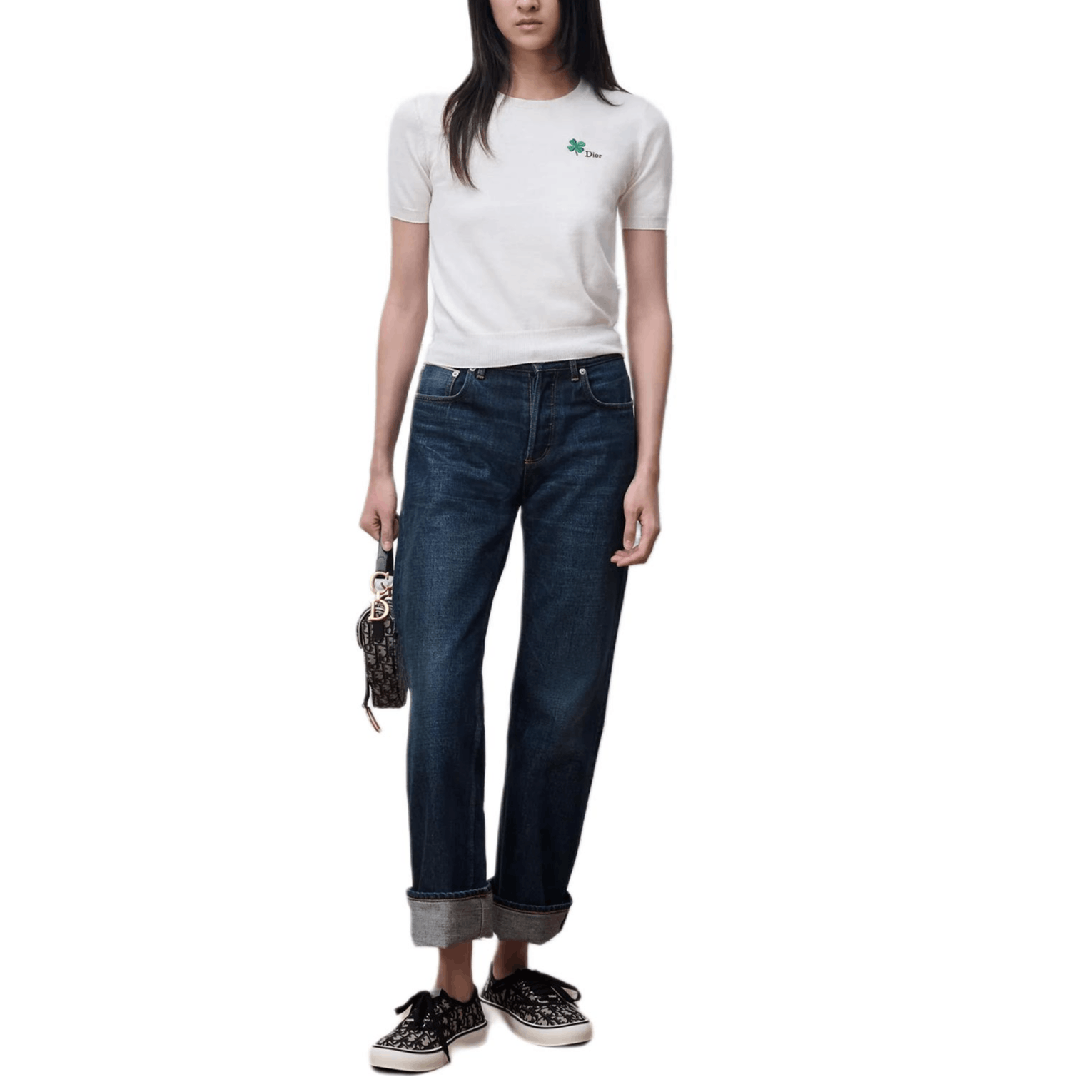 Dior Dior Clover Embroidery Knit Top Size F 40 Size M / US 6-8 / IT 42-44 - 7 Thumbnail