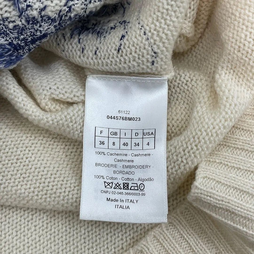 Dior Dior Embroidered Cashmere Sweater Size 36 Size XS / US 0-2 / IT 36-38 - 4 Thumbnail