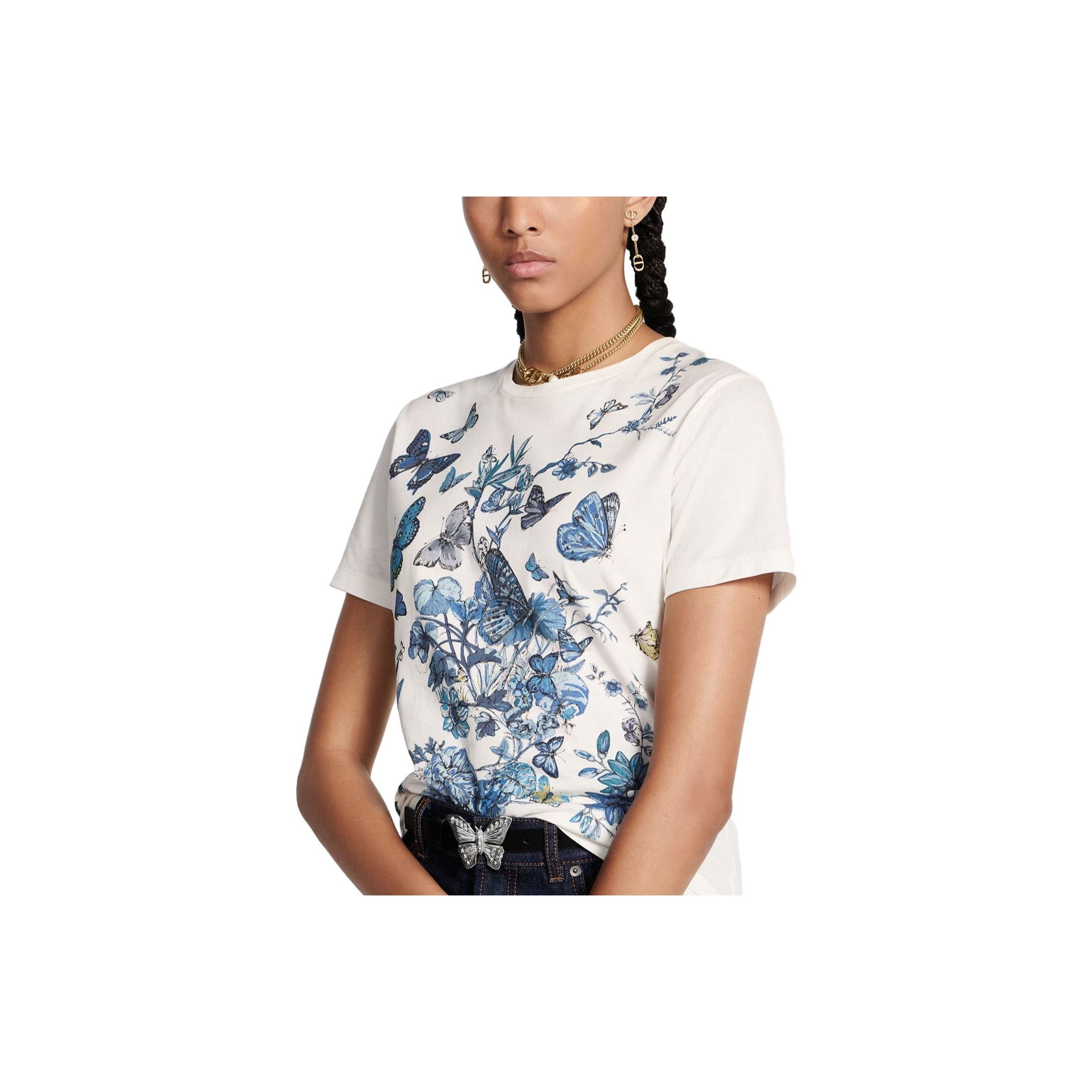 Dior Dior Butterfly Print T-Shirt Size M Size M / US 6-8 / IT 42-44 - 9 Thumbnail