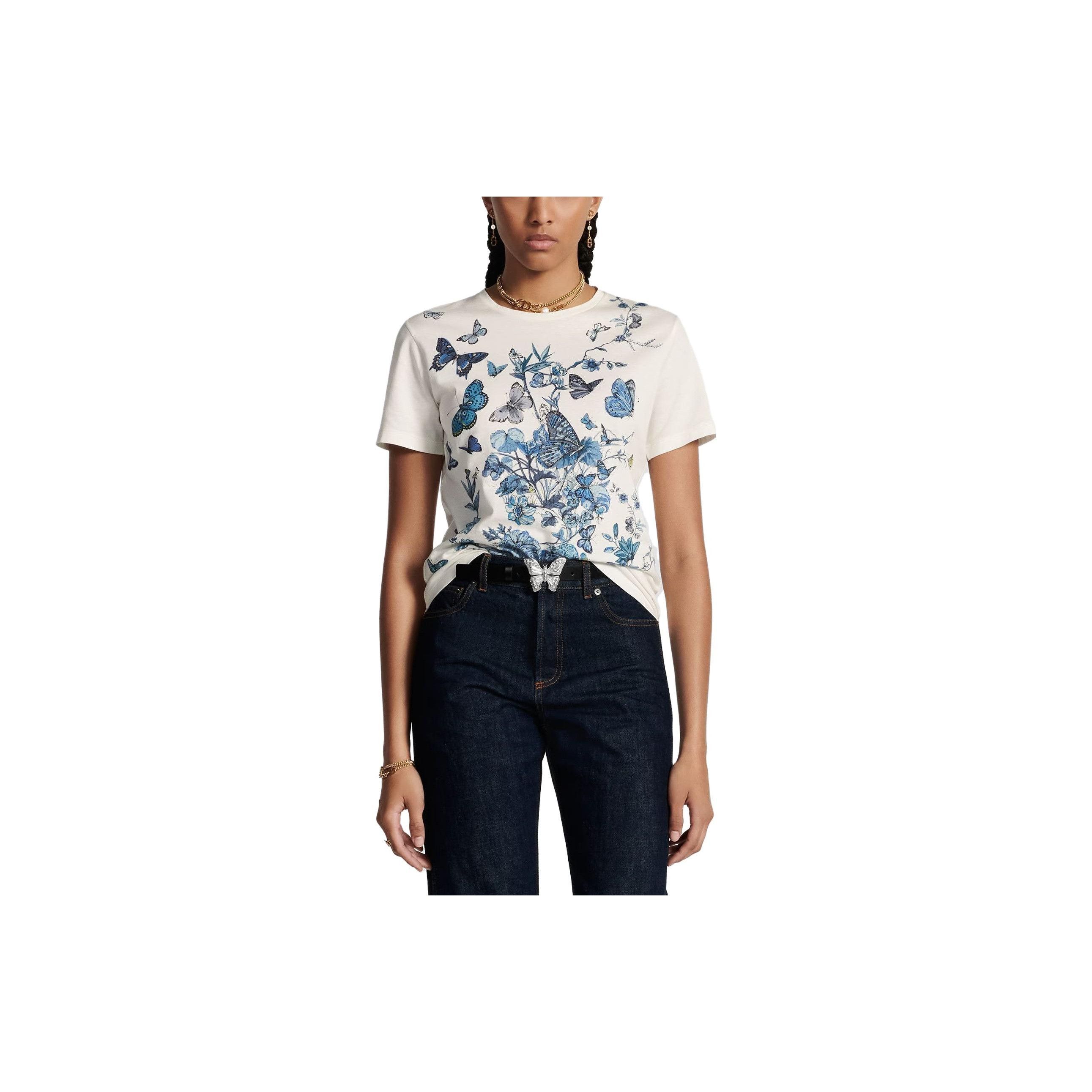 Dior Dior Butterfly Print T-Shirt Size M Size M / US 6-8 / IT 42-44 - 6 Thumbnail