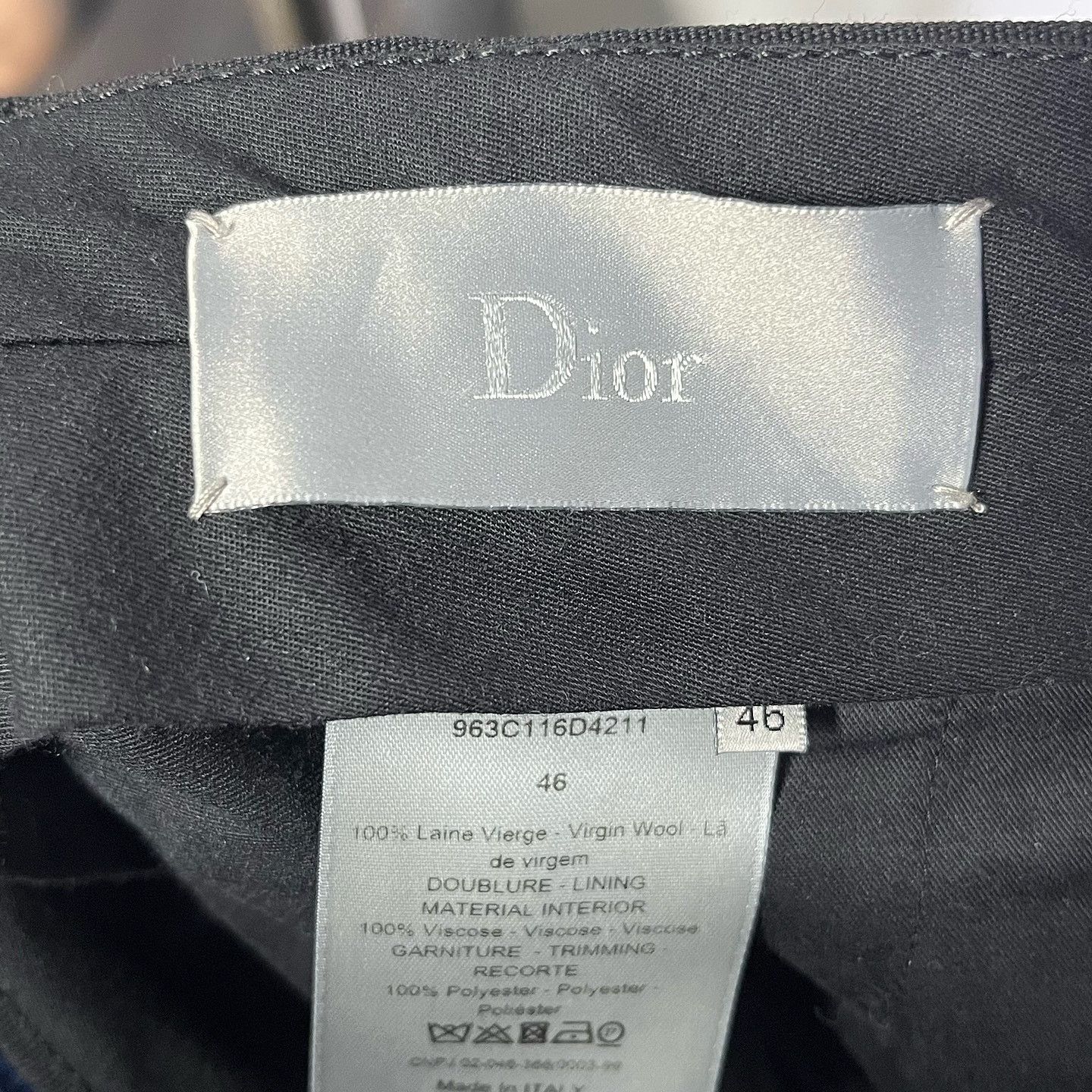 Dior Dior Wool Trousers Size 30 Size US 30 / EU 46 - 3 Thumbnail