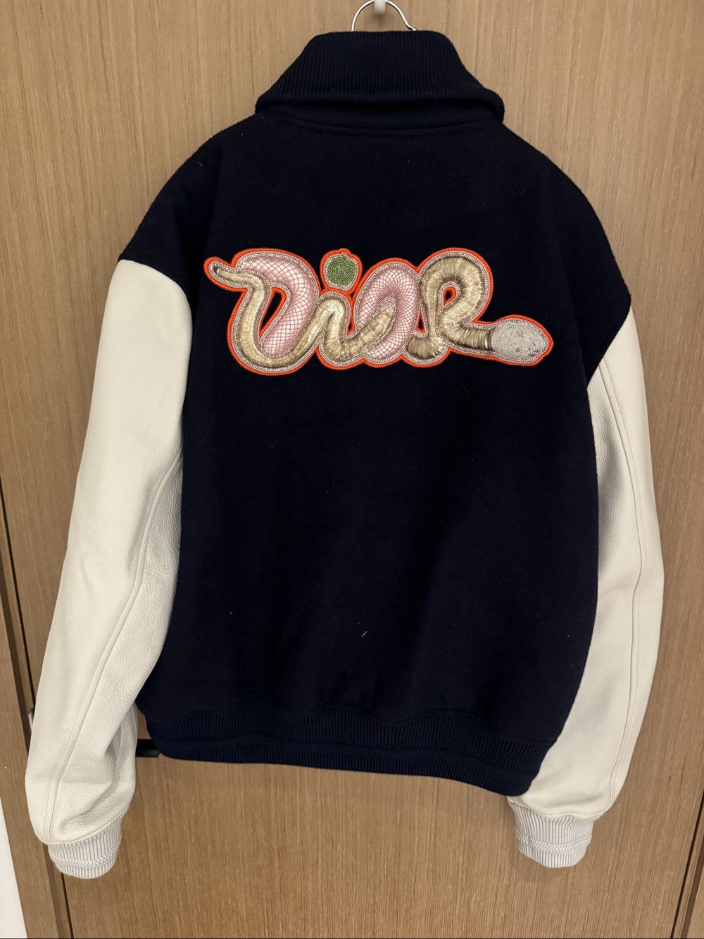 Dior Dior Embroidered Wool Varsity Jacket Size M Size US M / EU 48-50 / 2 - 2 Thumbnail
