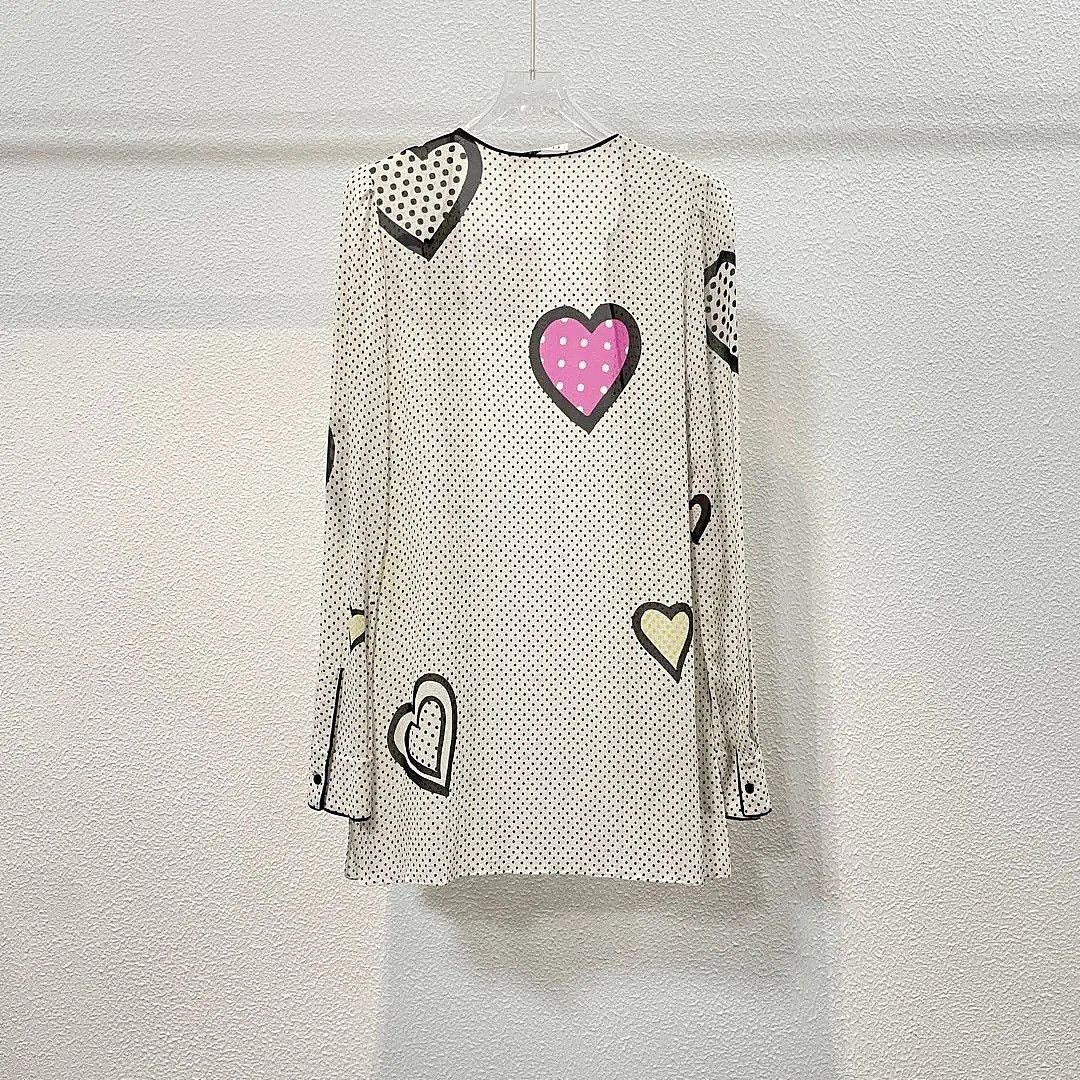 Dior Dior Polka Dot Heart Silk Button Up Size 38 Size S / US 4 / IT 40 - 2 Thumbnail