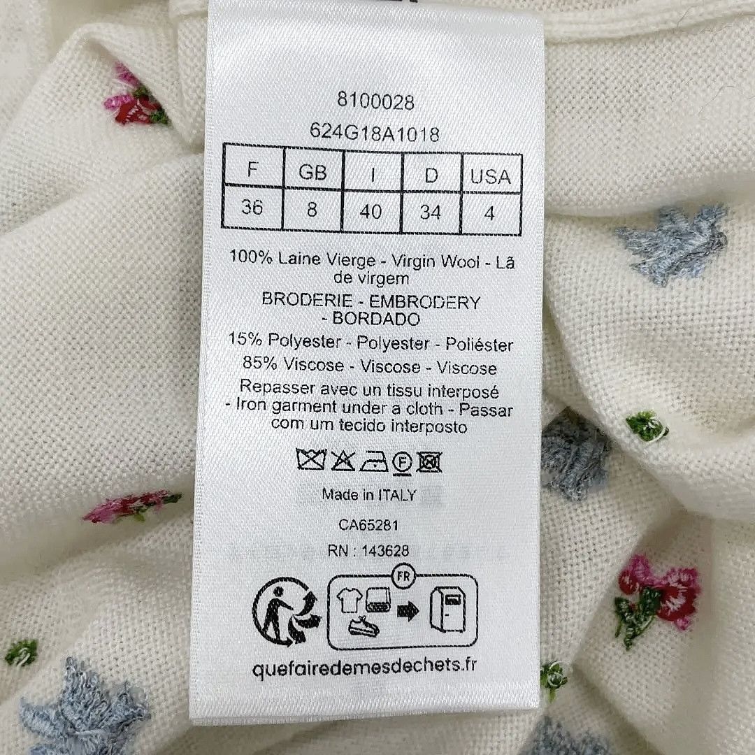 Dior Dior Floral Embroidery Cardigan Size 36 Size XS / US 0-2 / IT 36-38 - 4 Thumbnail
