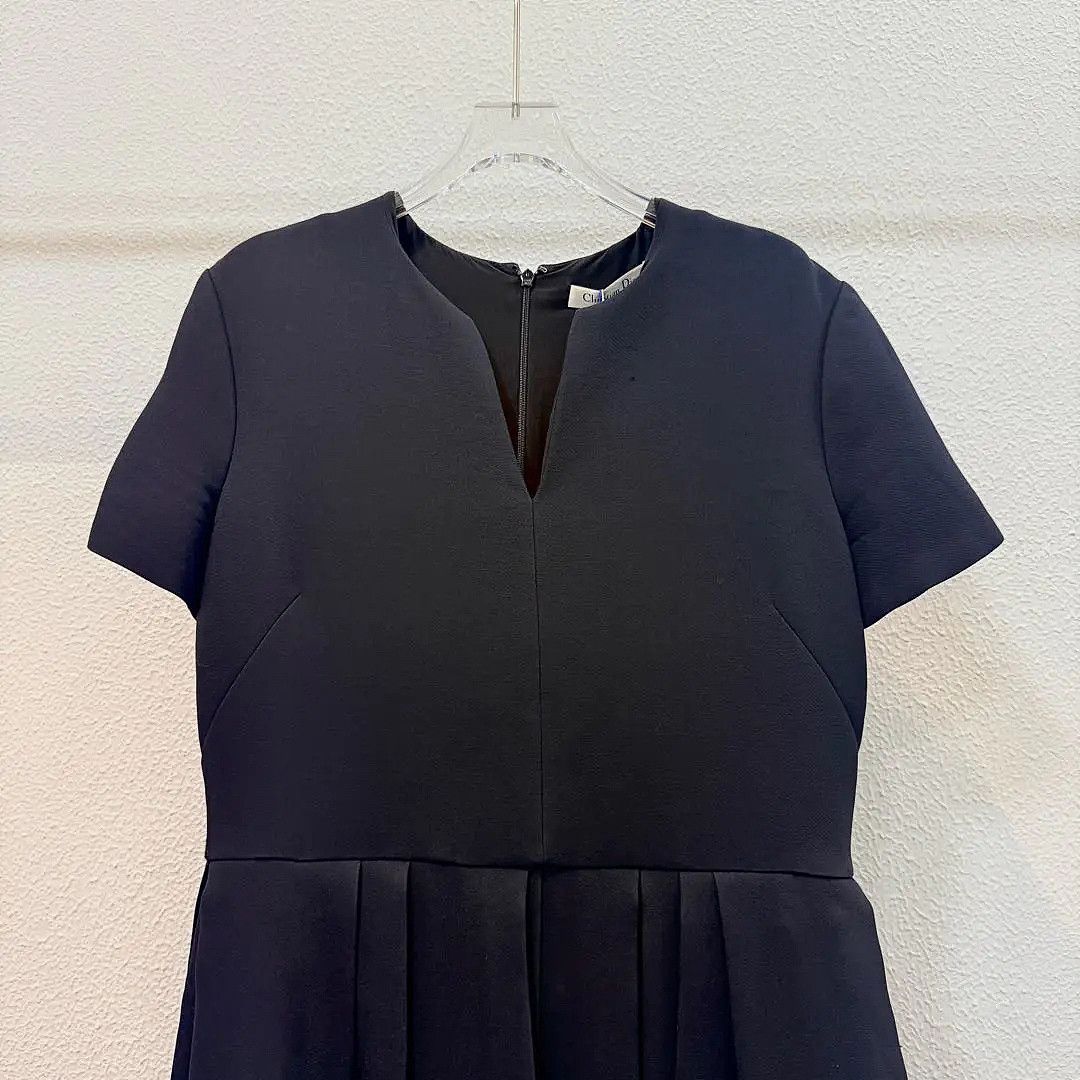 Dior Dior Wool Silk Pleated Mini Dress FR 44 Size L / US 10 / IT 46 - 3 Thumbnail