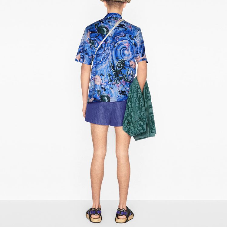 Dior Dior Underwater Print Button Up Shirt US M Size US XXS / EU 40 - 11 Thumbnail