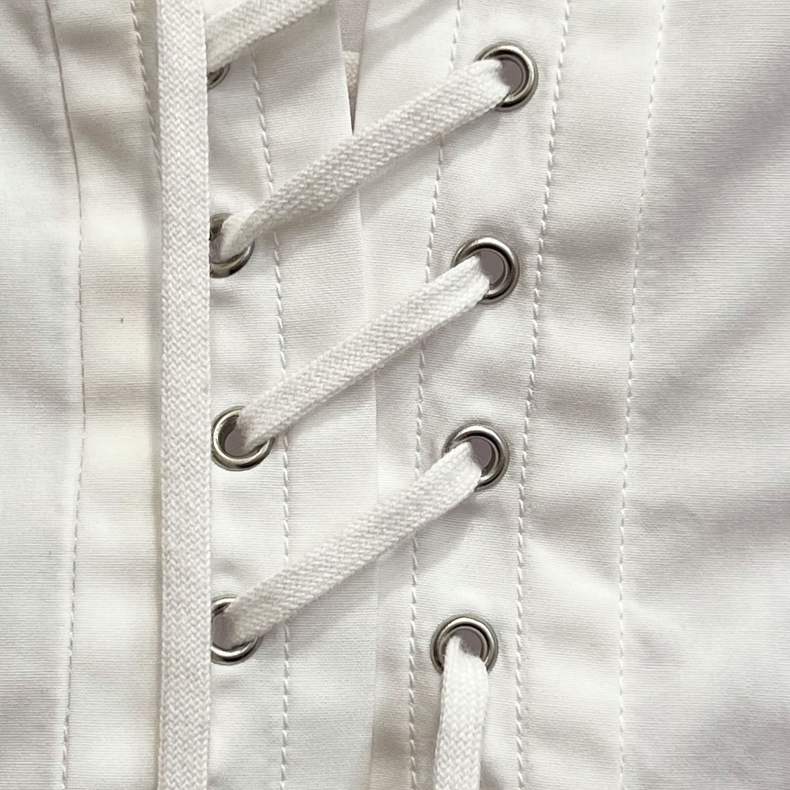 Prada Prada Lace-up Button Up Shirt Size 40 Size S / US 4 / IT 40 - 6 Thumbnail