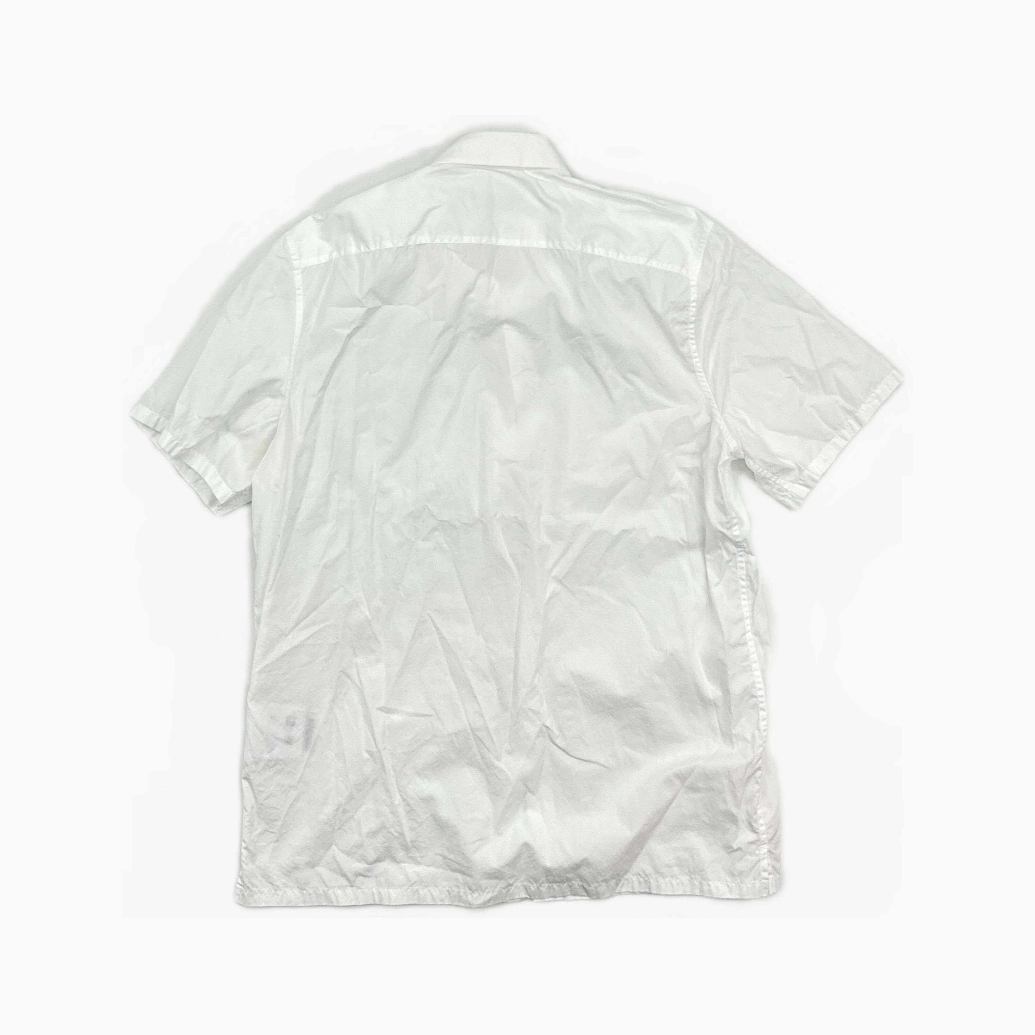 Prada Prada Logo Print Chest Pocket Shirt White US M Size US XXS / EU 40 - 2 Thumbnail
